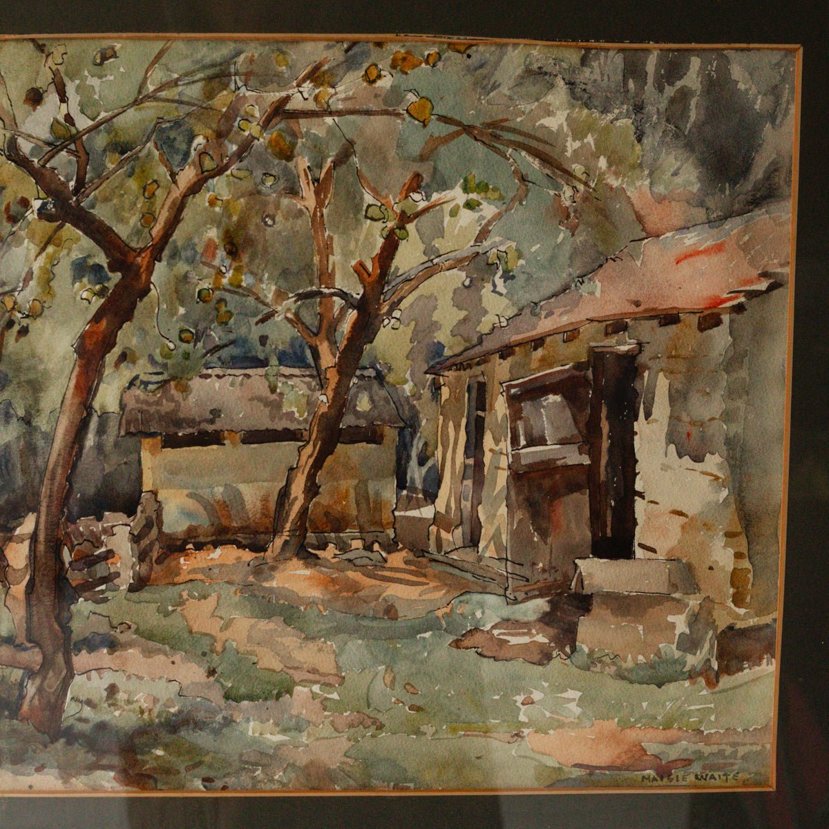 Le Jardin d’Alain Watercolor Painting - elsie green - art