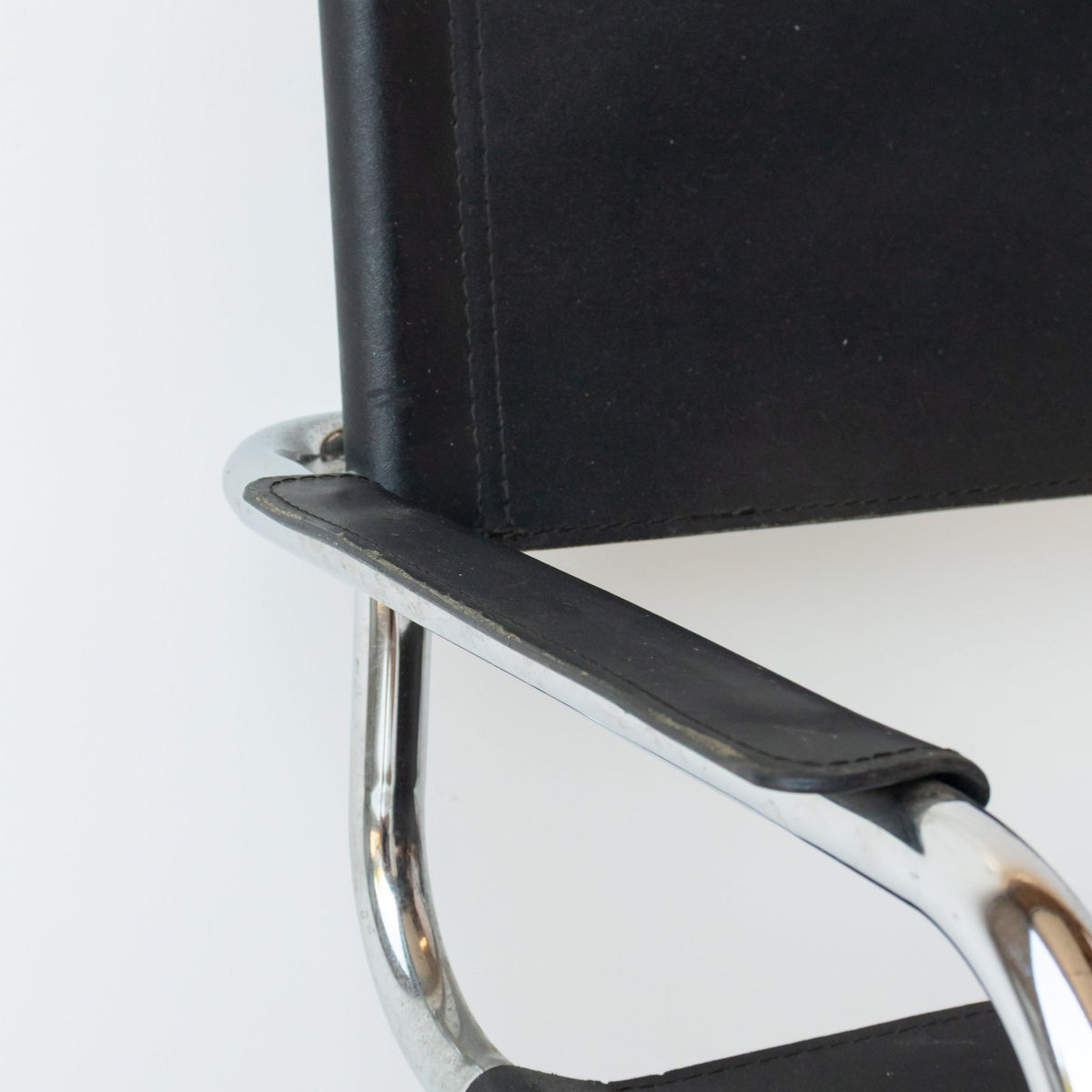 Leather Cantilever Arm Chair - elsie green - furniture