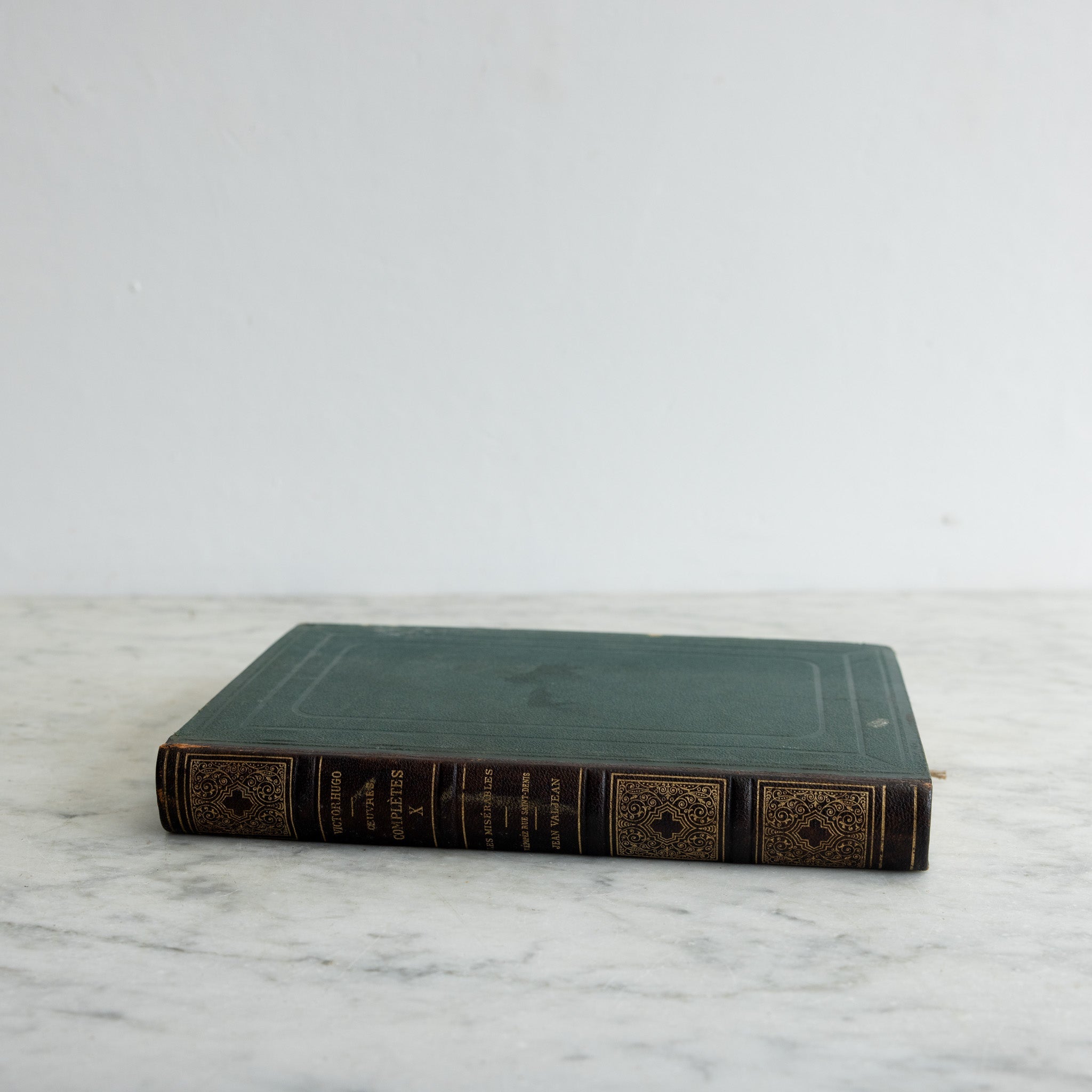 Leather Library Book | Victor Hugo Complete Works Volume 10 - elsie green - decor