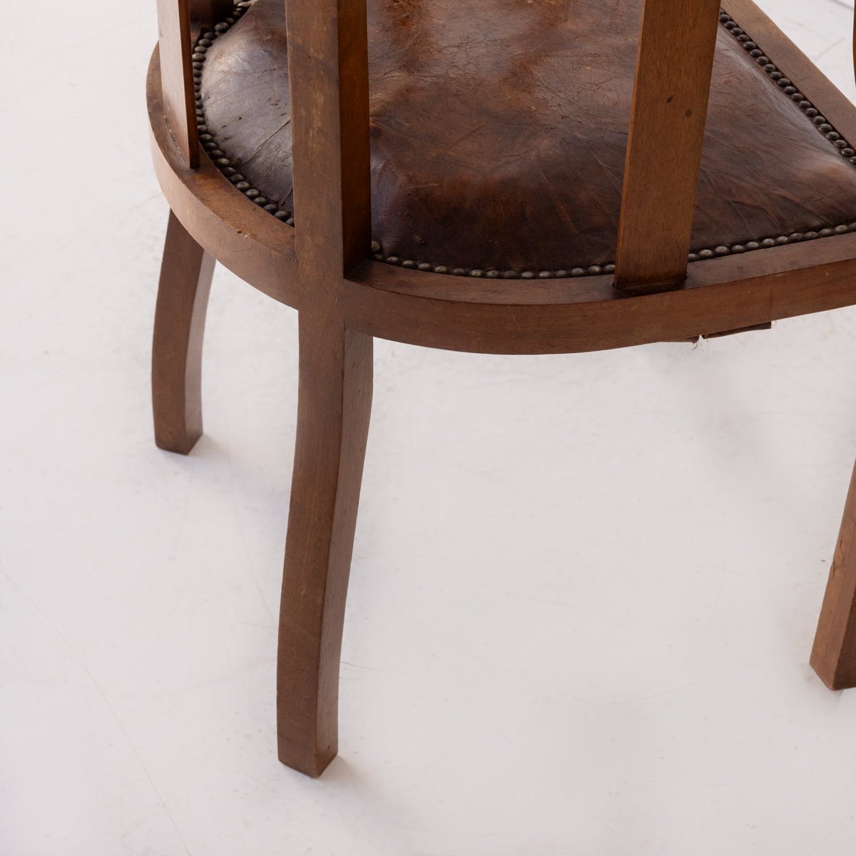 Leather Library Chair - elsie green - furniture