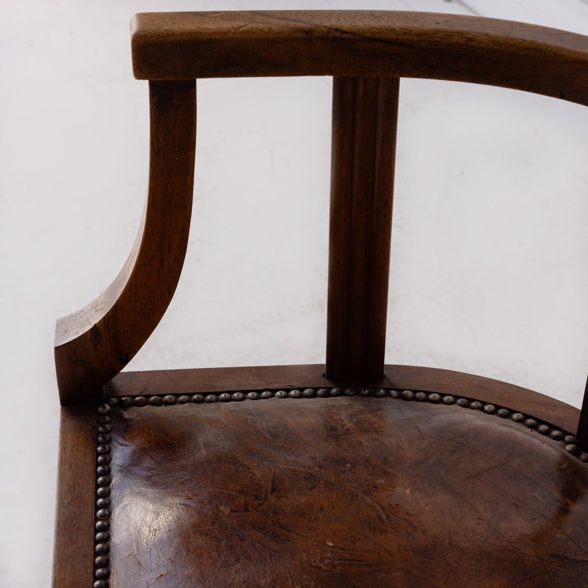 Leather Library Chair - elsie green - furniture