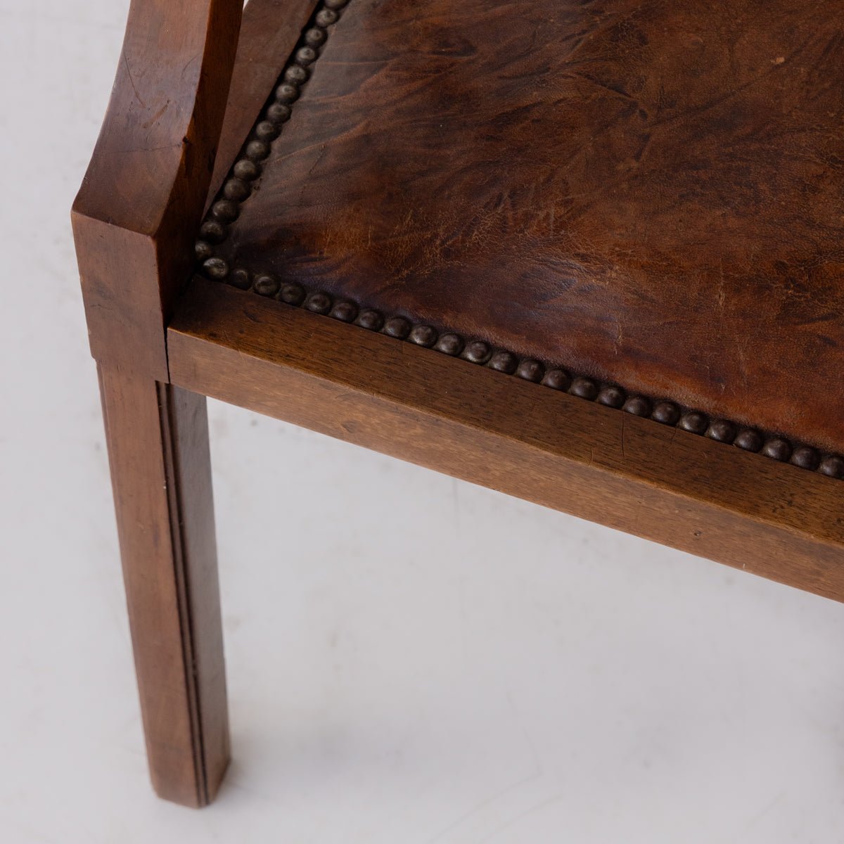 Leather Library Chair - elsie green - furniture