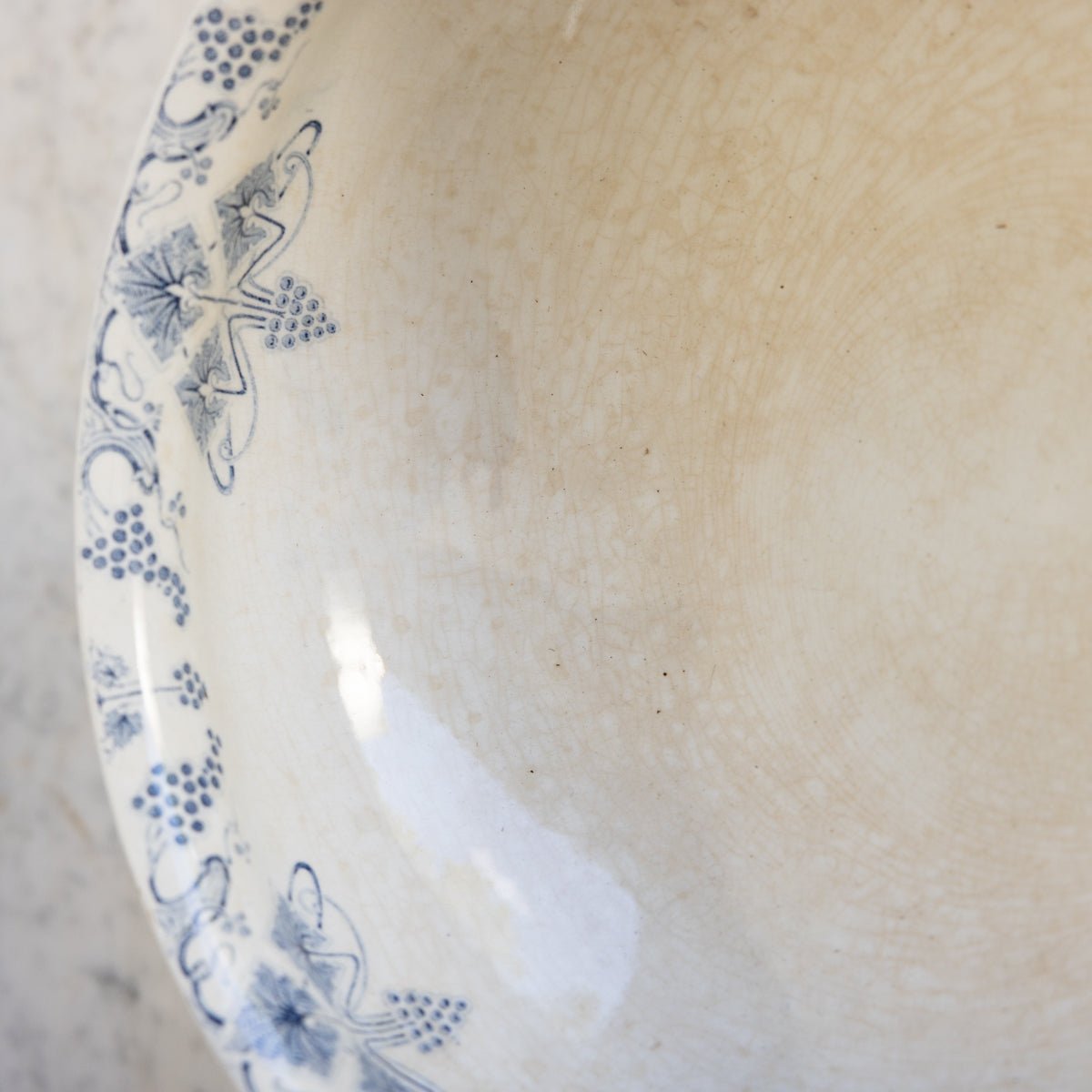 Leonie Transferware Serving Bowl - elsie green - the french kitchen