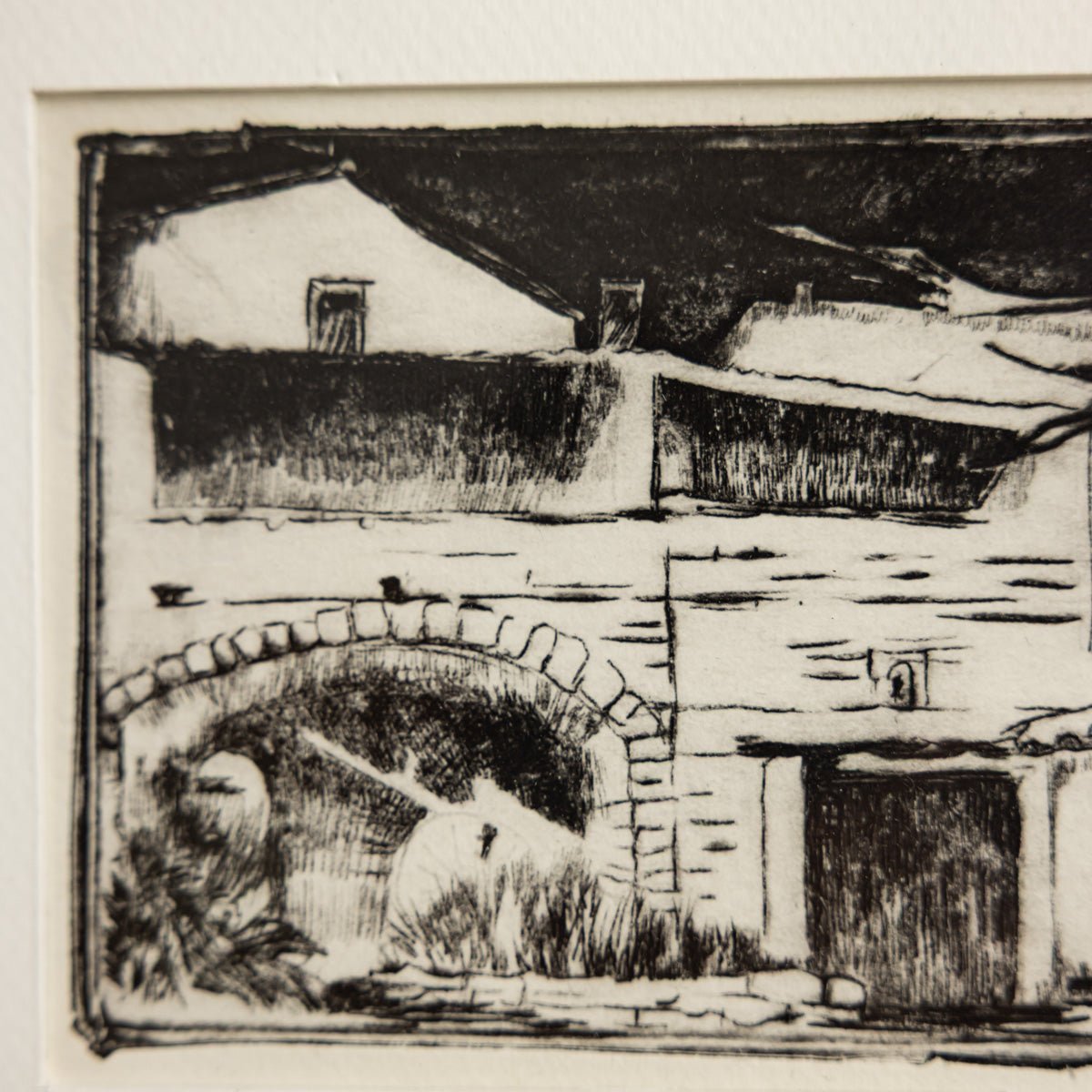 Les Cevennes Etching - elsie green - art
