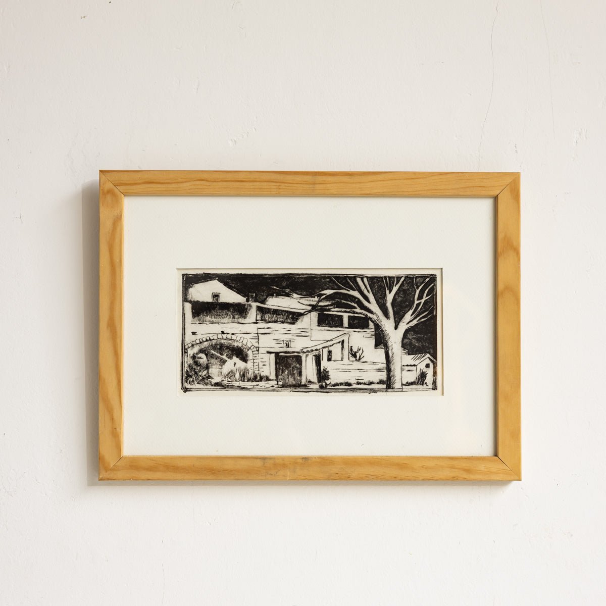 Les Cevennes Etching - elsie green - art