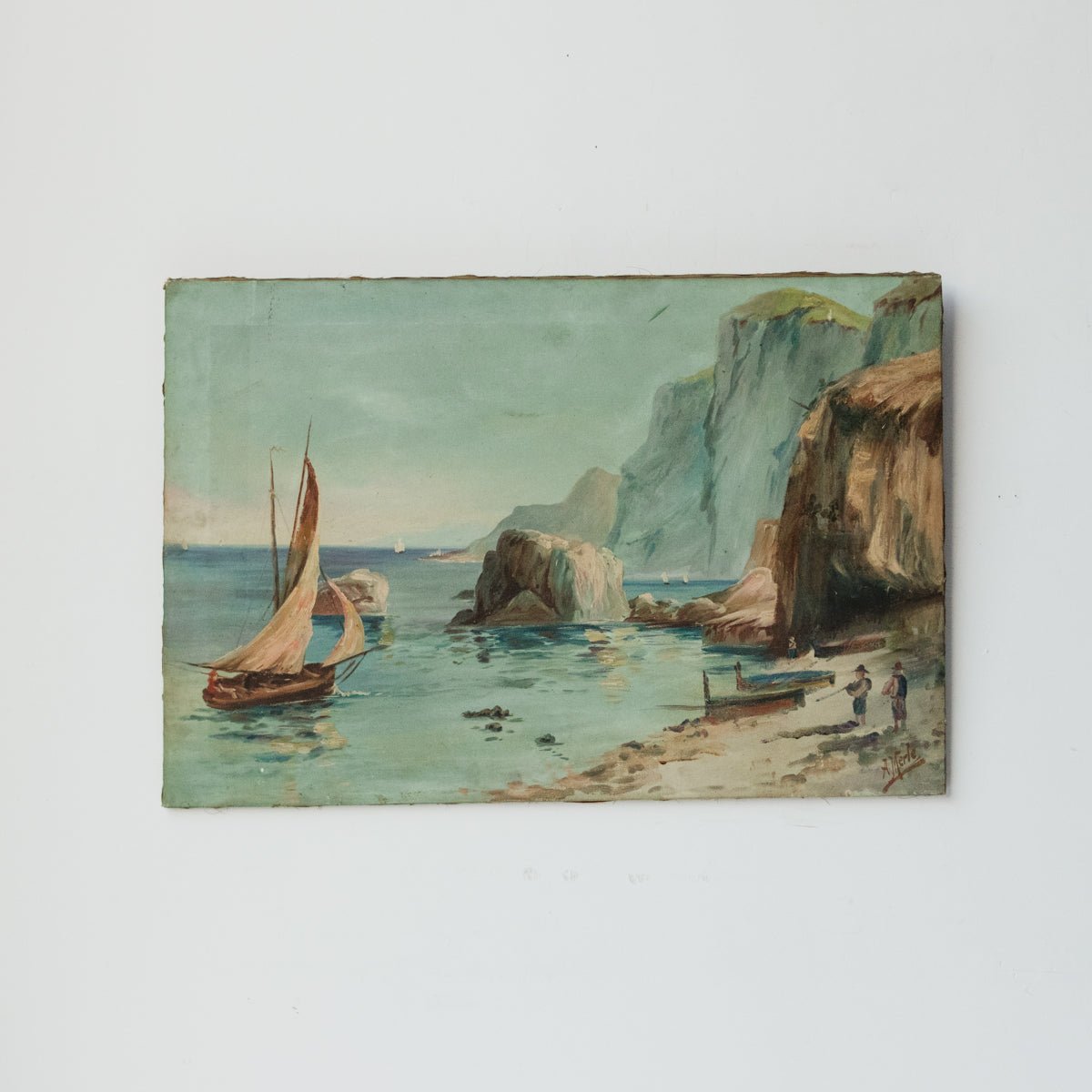 Les Pêcheurs Oil Painting - elsie green - art