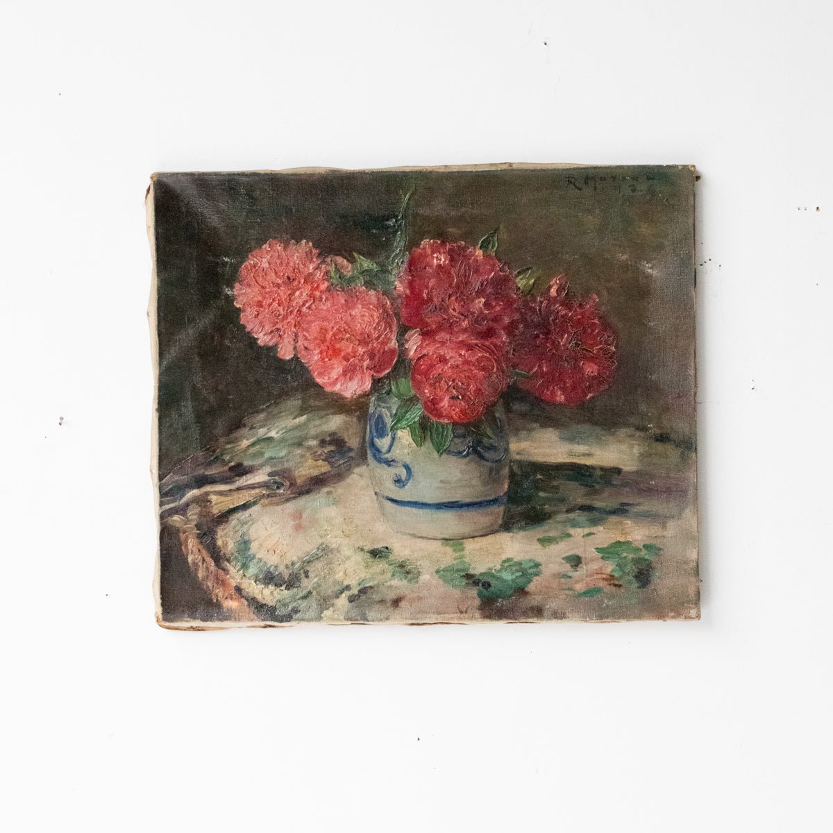 Les Roses D’Éléonore Oil Painting | Dated 1925 - elsie green - Art