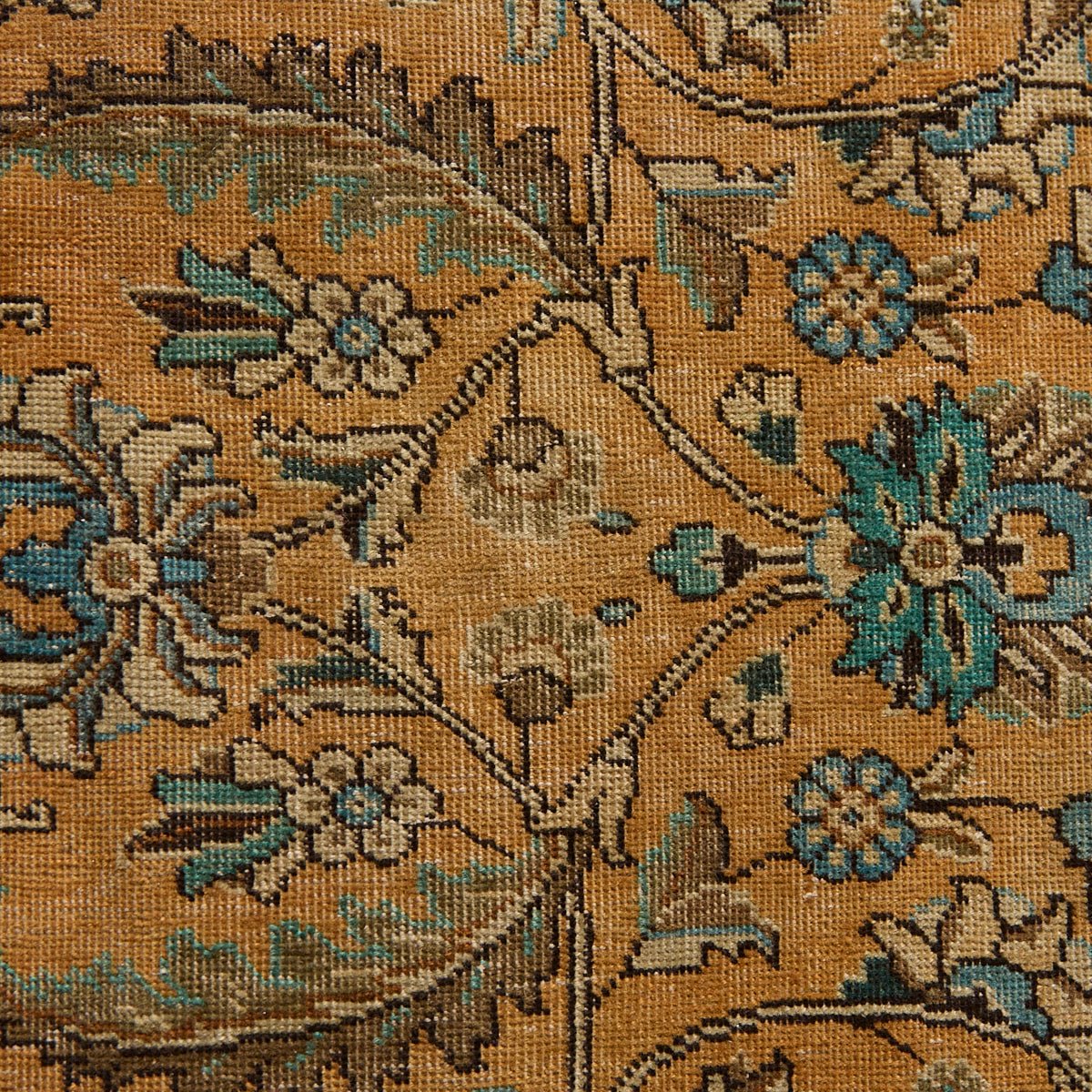 Libourne Vintage Hand Knotted Rug | 9'7" x 12'3.5" - elsie green - textiles