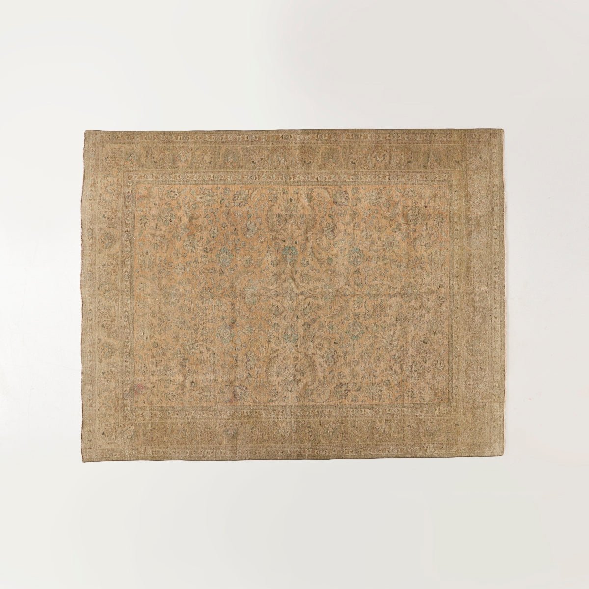 Libourne Vintage Hand Knotted Rug | 9'7" x 12'3.5" - elsie green - textiles
