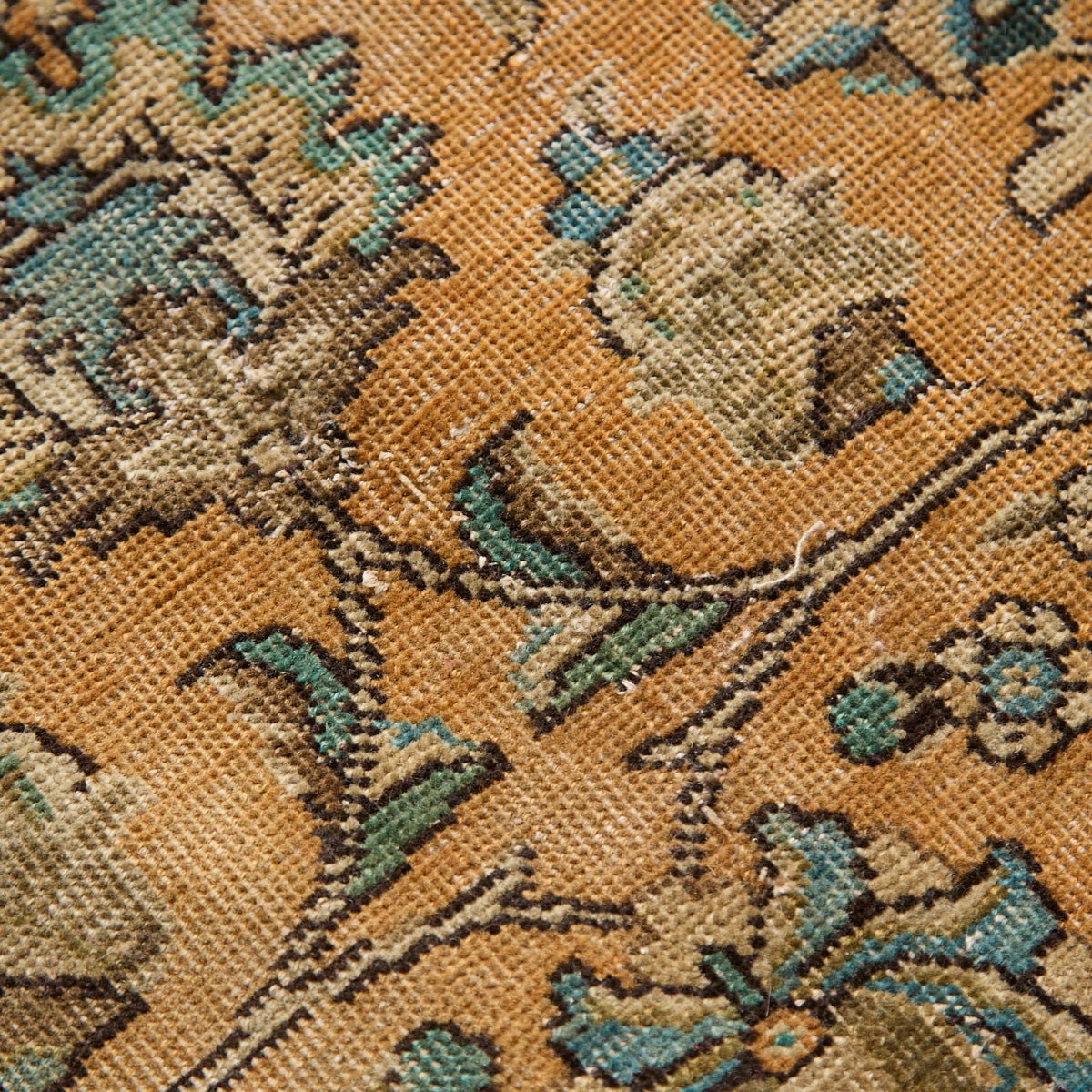 Libourne Vintage Hand Knotted Rug | 9'7" x 12'3.5" - elsie green - textiles