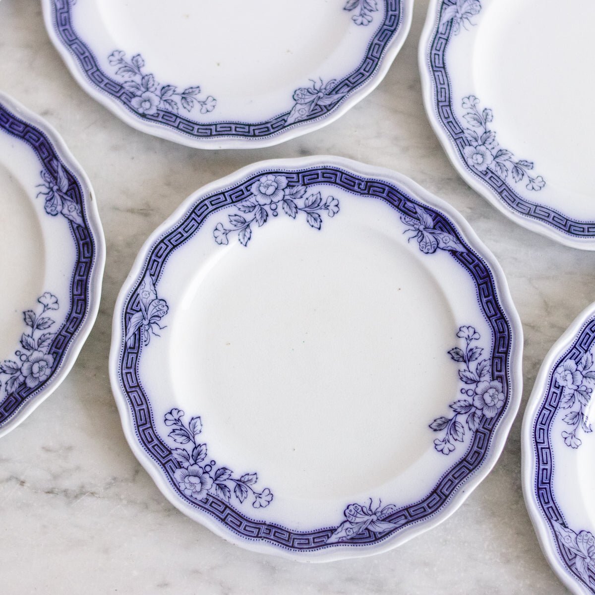 Lima Flow Blue Plate Set of 4 - elsie green - the french kitchen