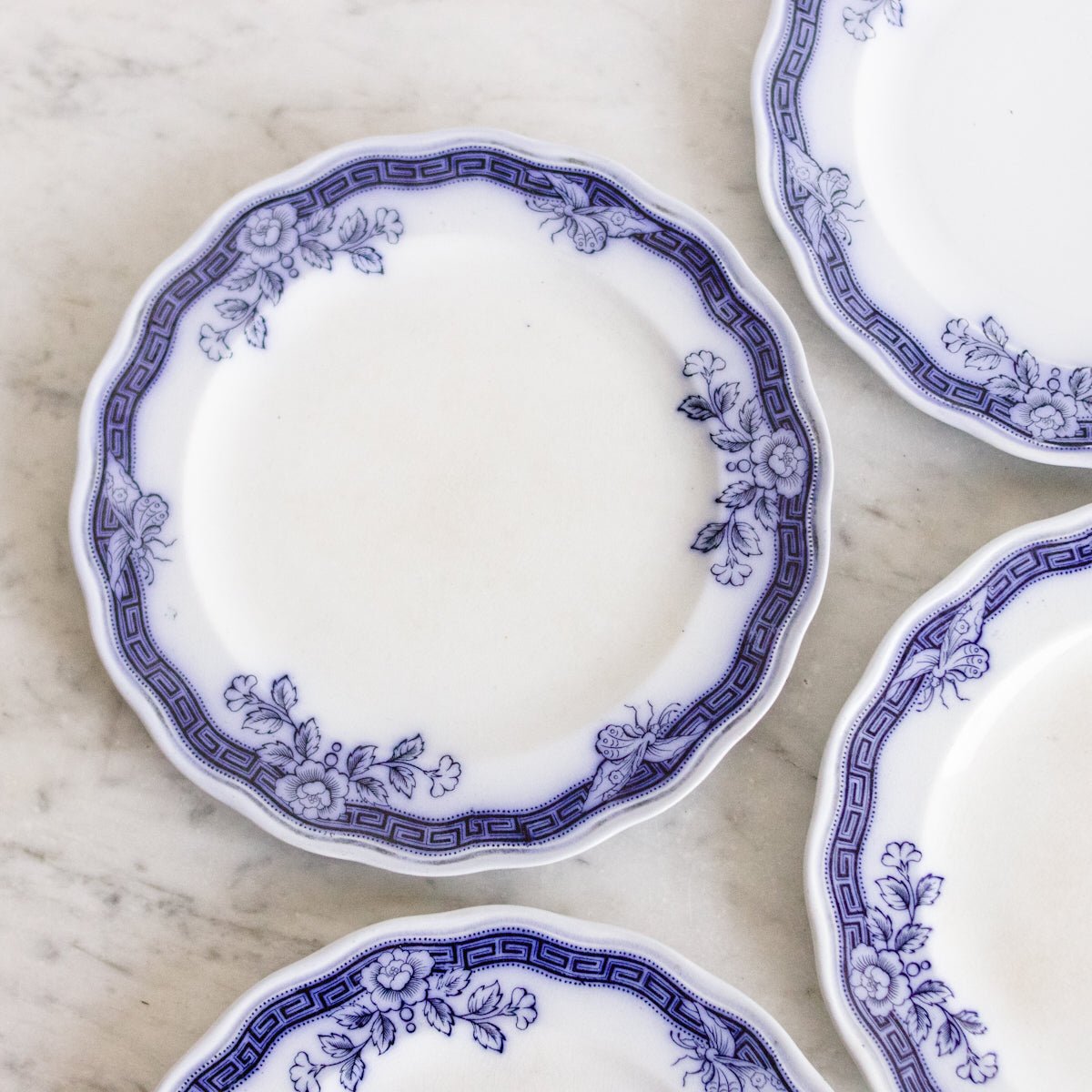 Lima Flow Blue Plate Set of 4 - elsie green - the french kitchen