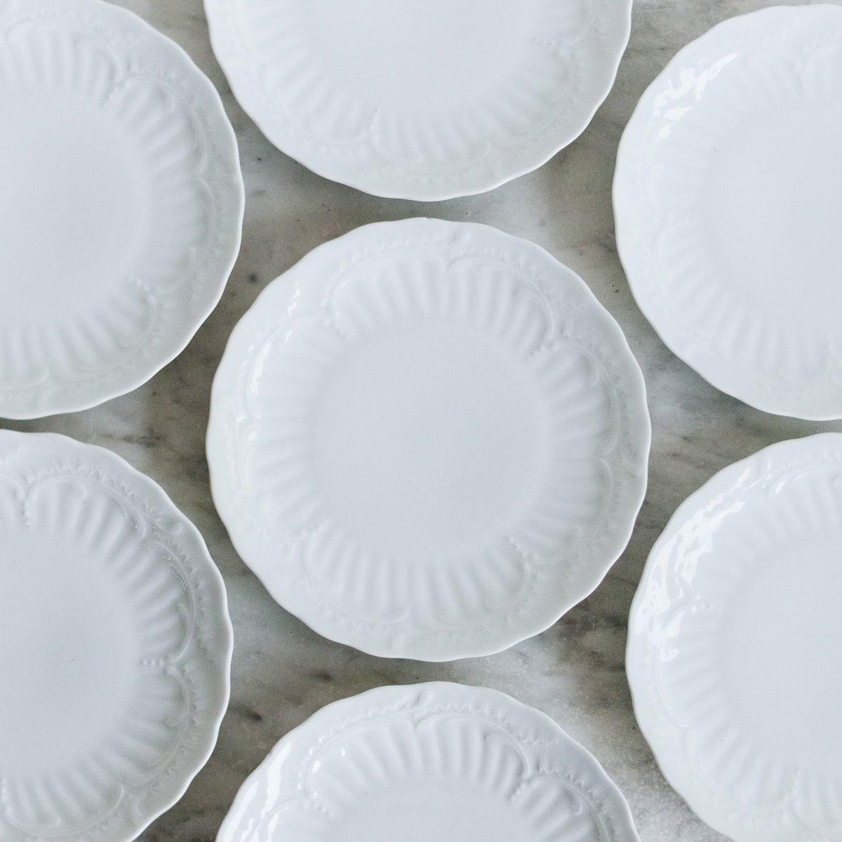 Limoges Dessert Plate Set of 12 - elsie green - the french kitchen