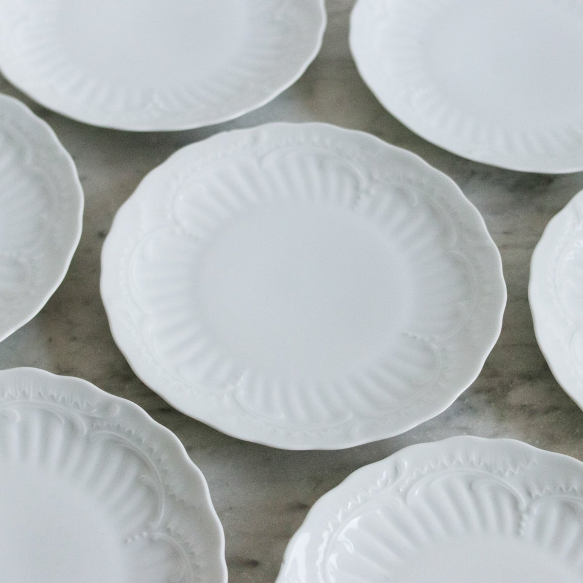 Limoges Dessert Plate Set of 12 - elsie green - the french kitchen