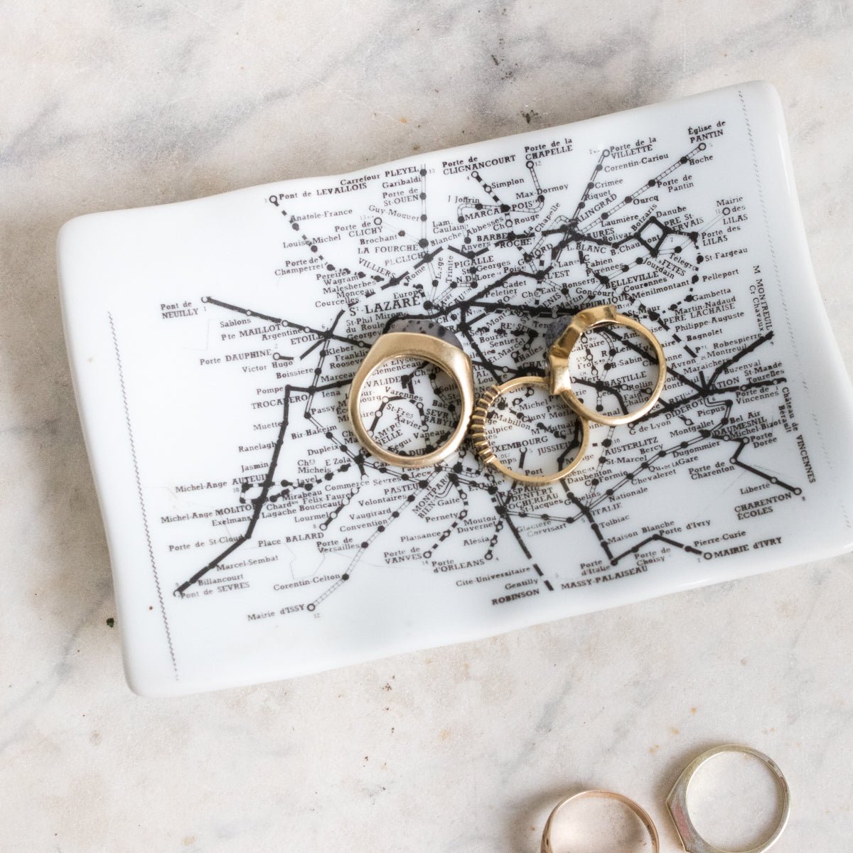 Limoges Paris Map Catchall - elsie green - decor