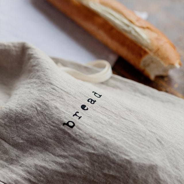 Linen Bread Bag - elsie green - textiles