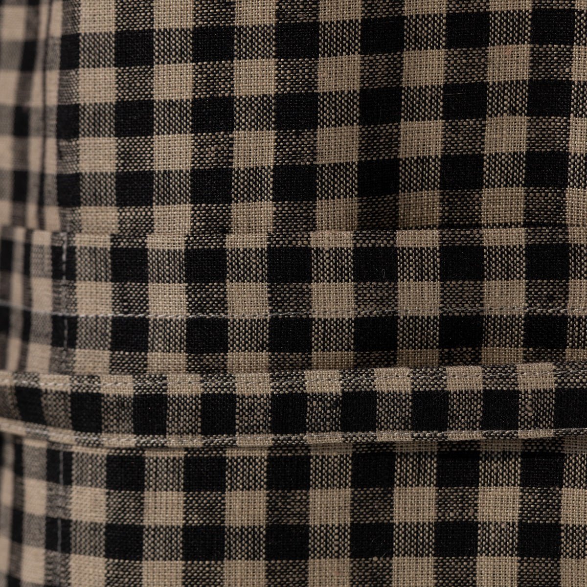 Linen Daily Apron | Black Gingham - elsie green - Textiles