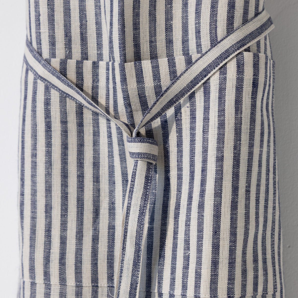 Linen Daily Apron | Navy Stripe - elsie green - Textiles