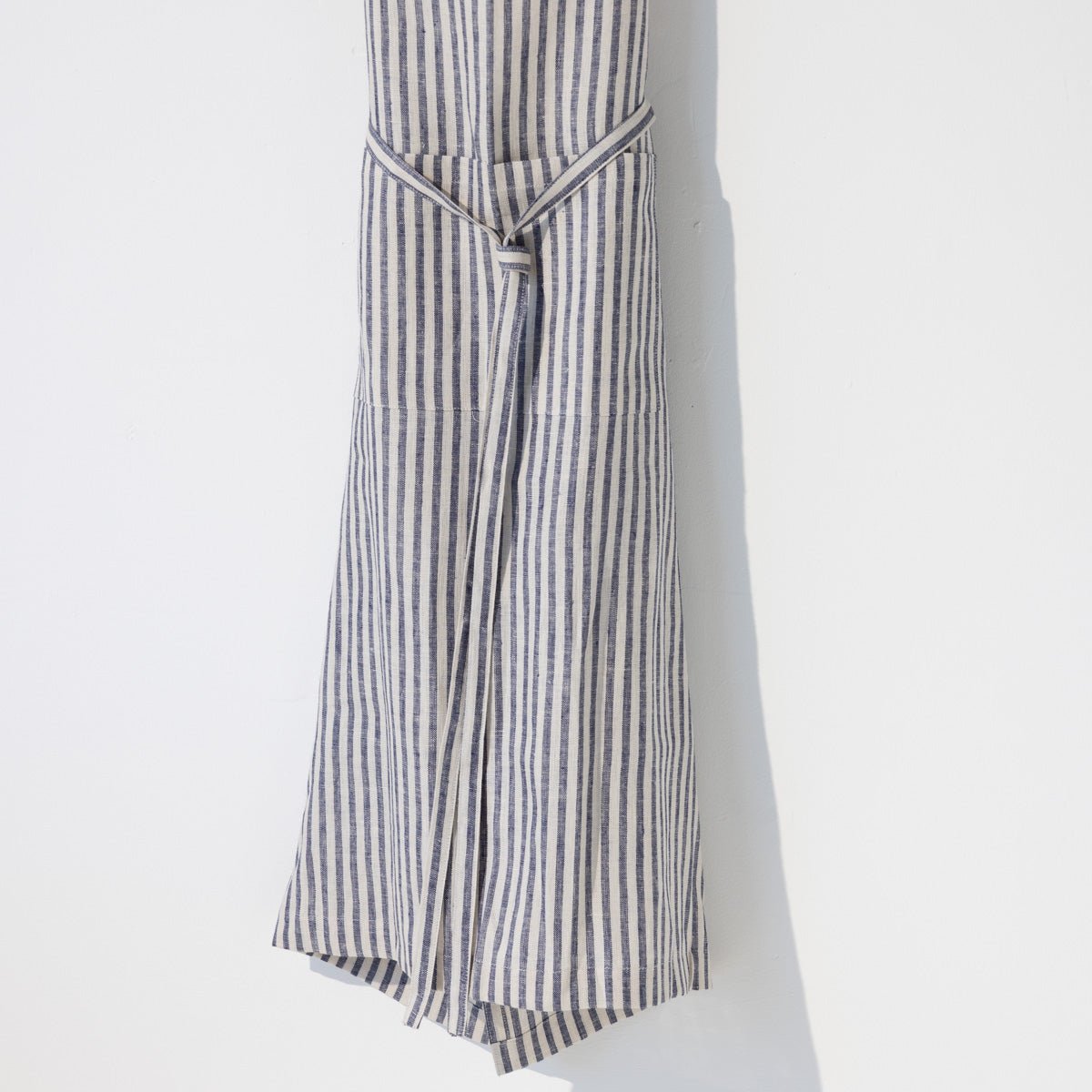 Linen Daily Apron | Navy Stripe - elsie green - Textiles
