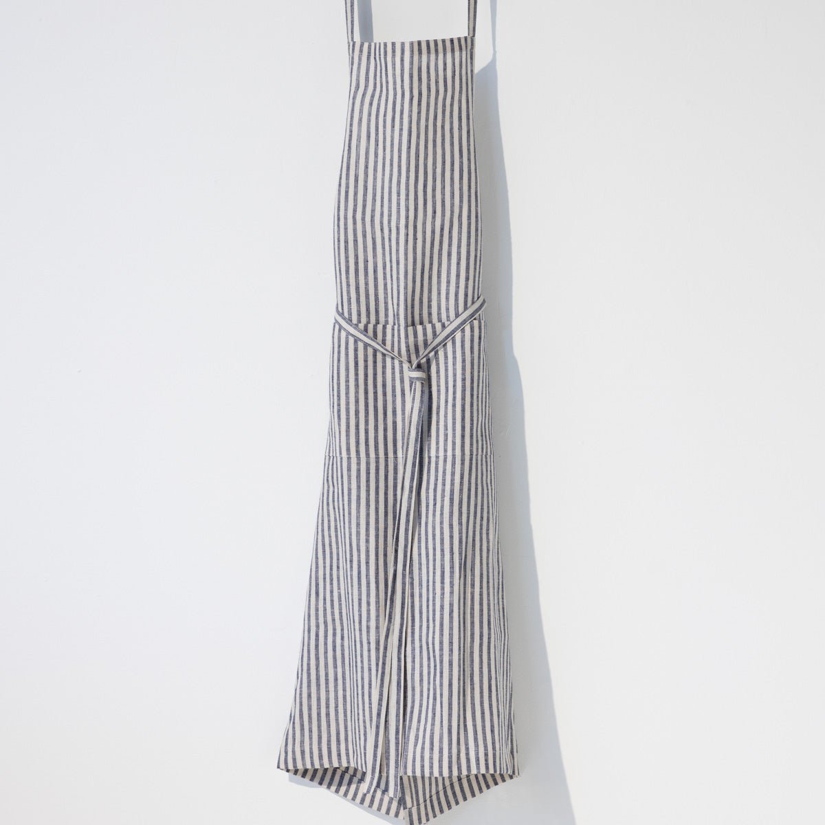 Linen Daily Apron | Navy Stripe - elsie green - Textiles