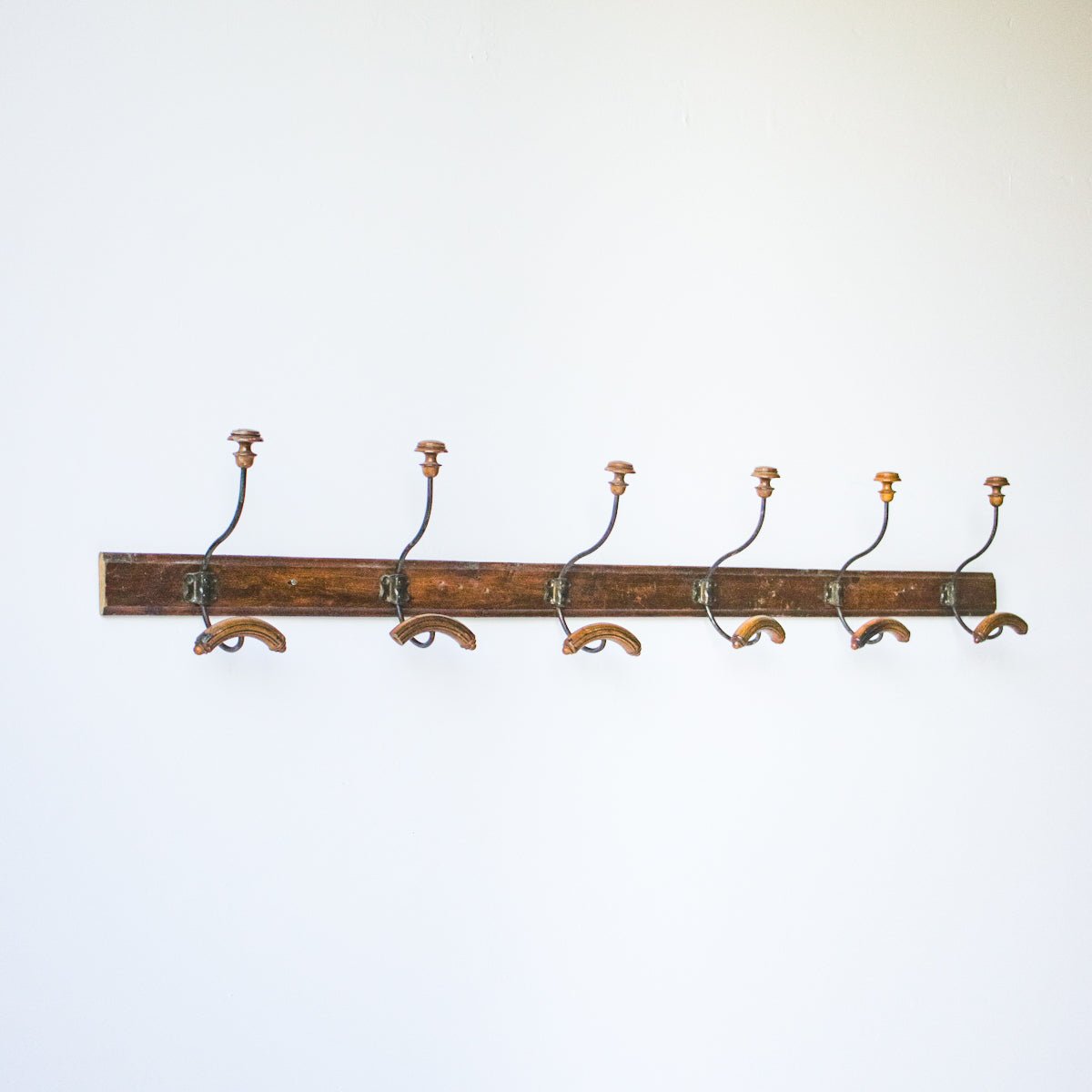 Long Antique Coat Rack - elsie green - decor