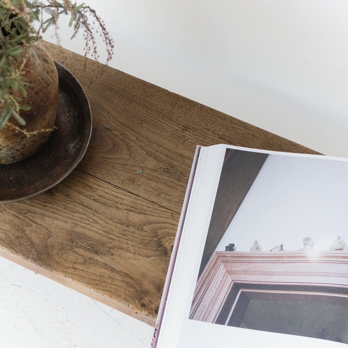 Long Oak Farm Bench - elsie green - Furniture