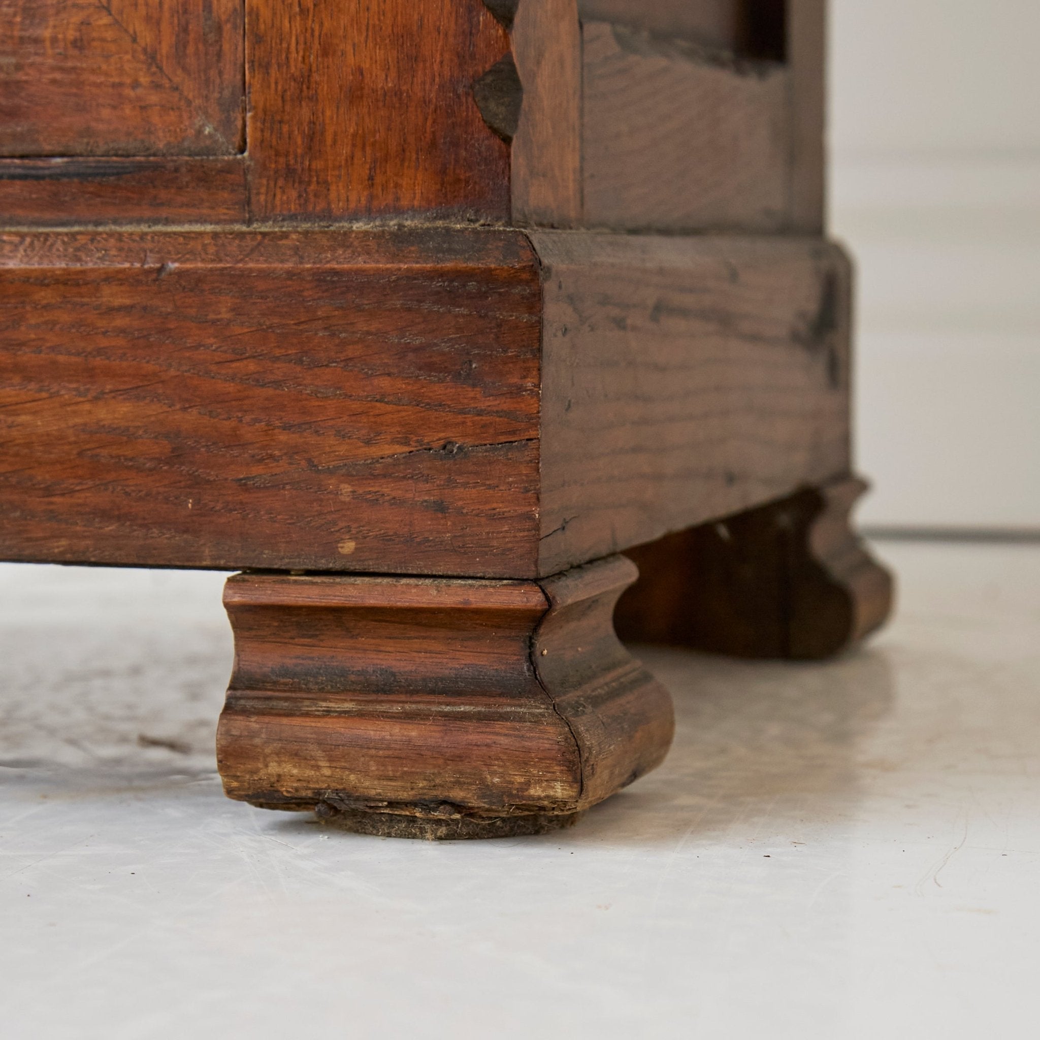 Louis Philippe Walnut Bedside Table - elsie green - furniture