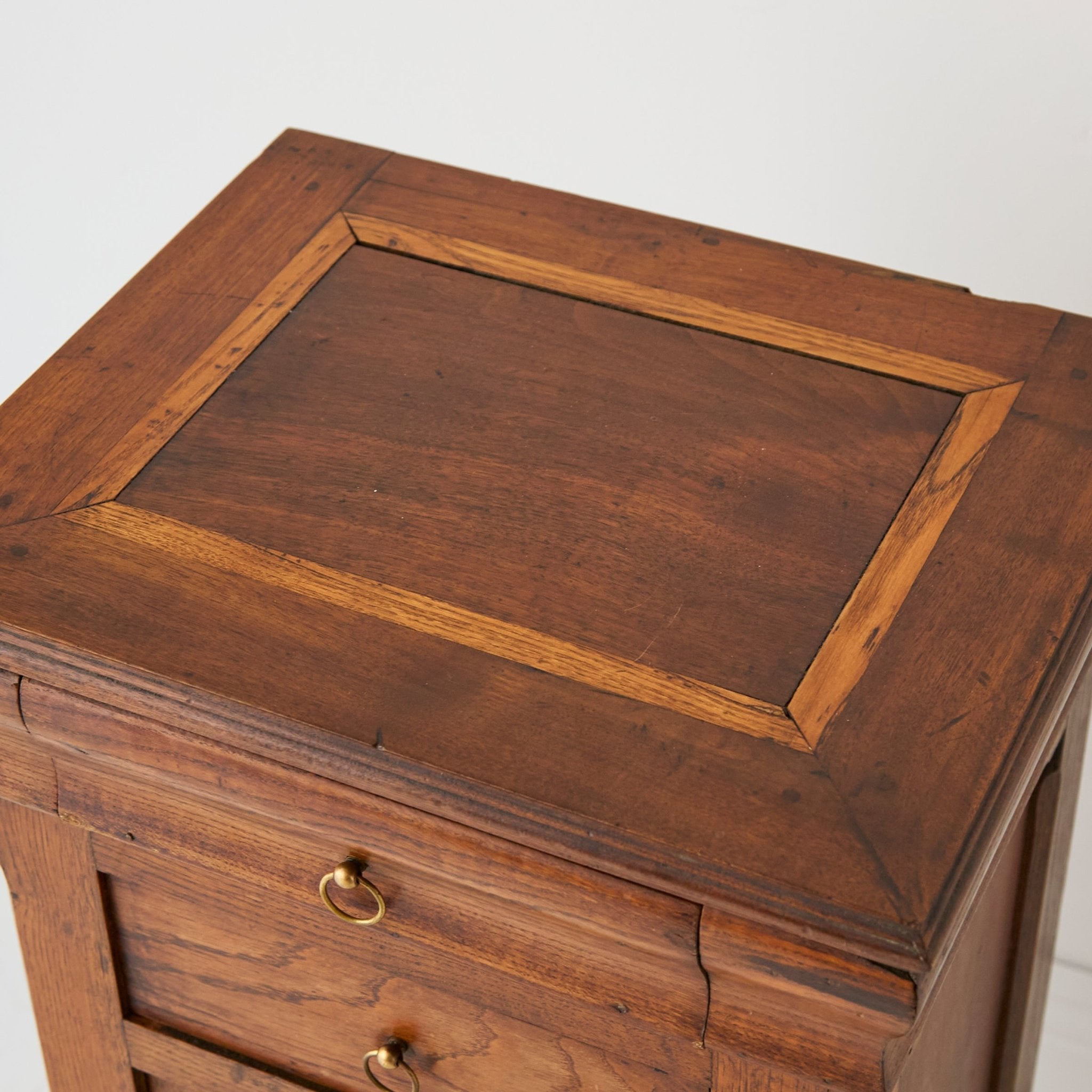 Louis Philippe Walnut Bedside Table - elsie green - furniture