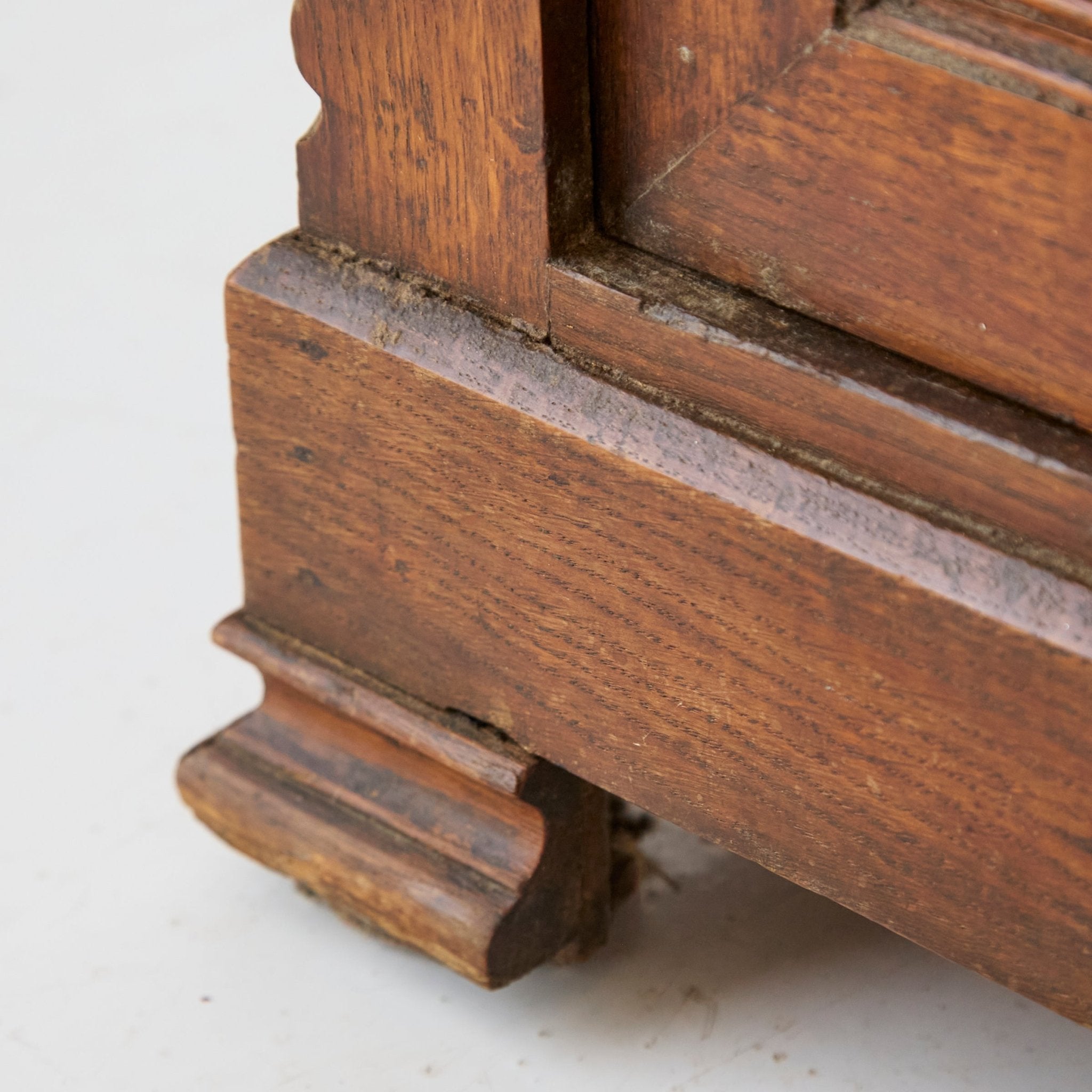 Louis Philippe Walnut Bedside Table - elsie green - furniture