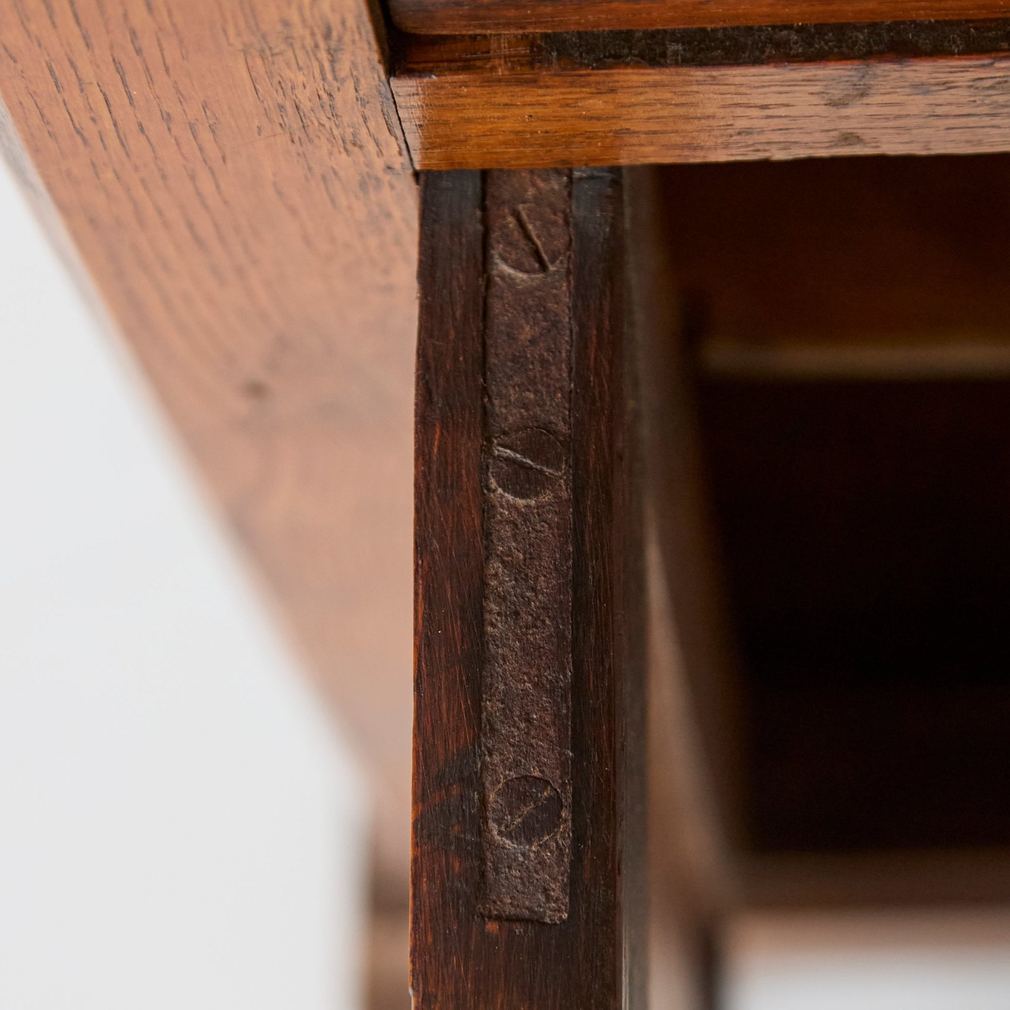 Louis Philippe Walnut Bedside Table - elsie green - furniture