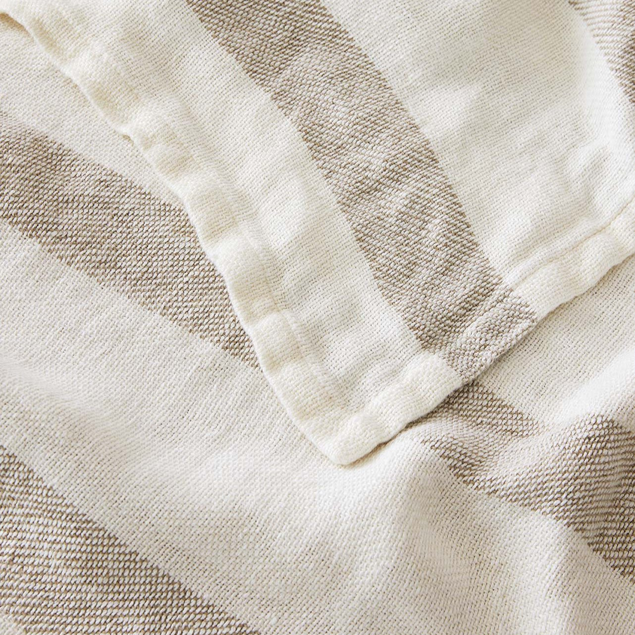 Luna Stripe Throw - elsie green - textiles