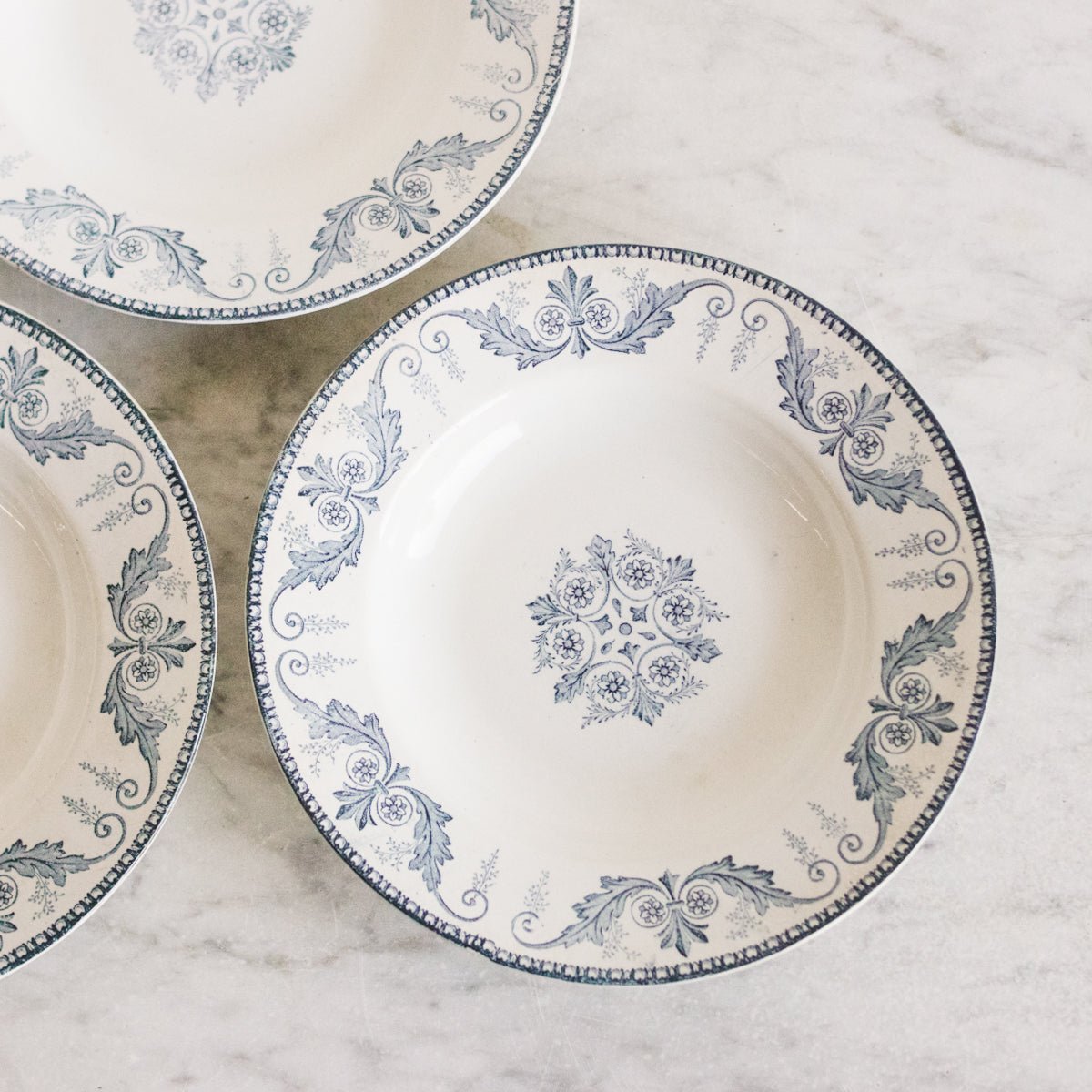 Malmaison Transferware Soup Bowl Set of 4 - elsie green - The French Kitchen