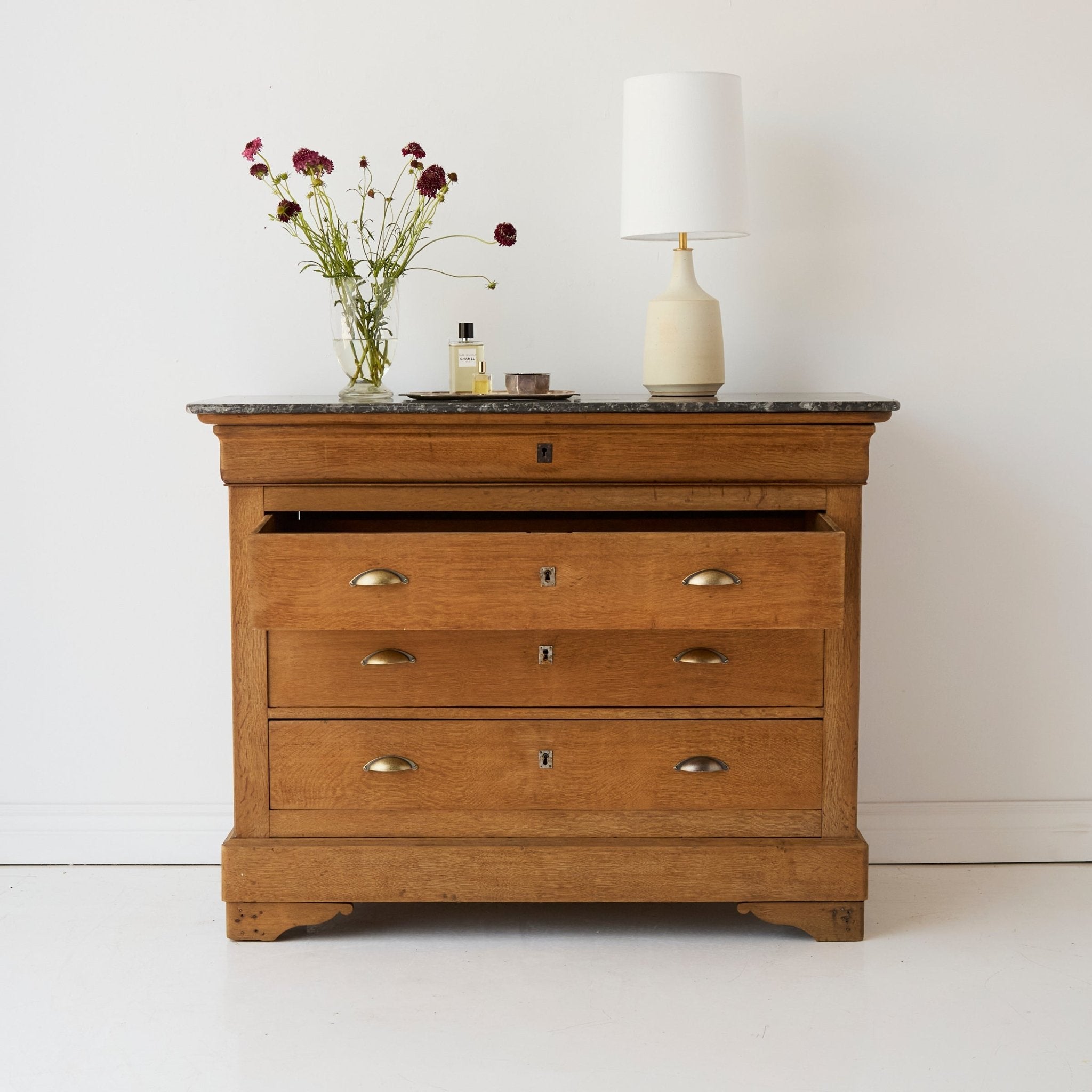 Marble Oak Dresser - elsie green - furniture