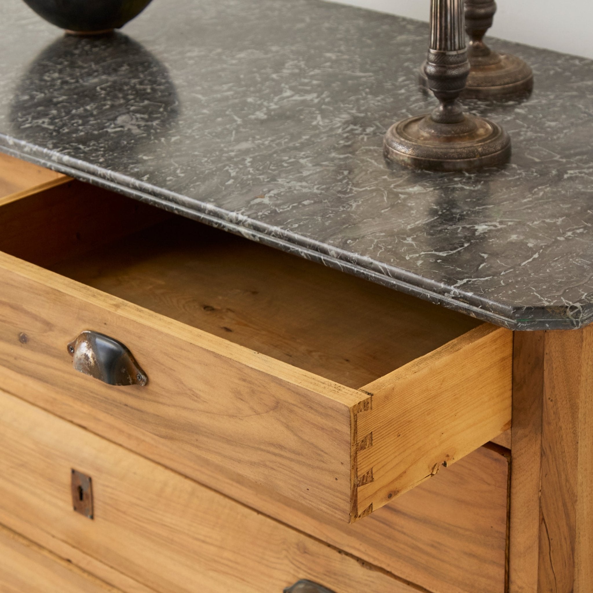 Marble Walnut Dresser - elsie green - furniture