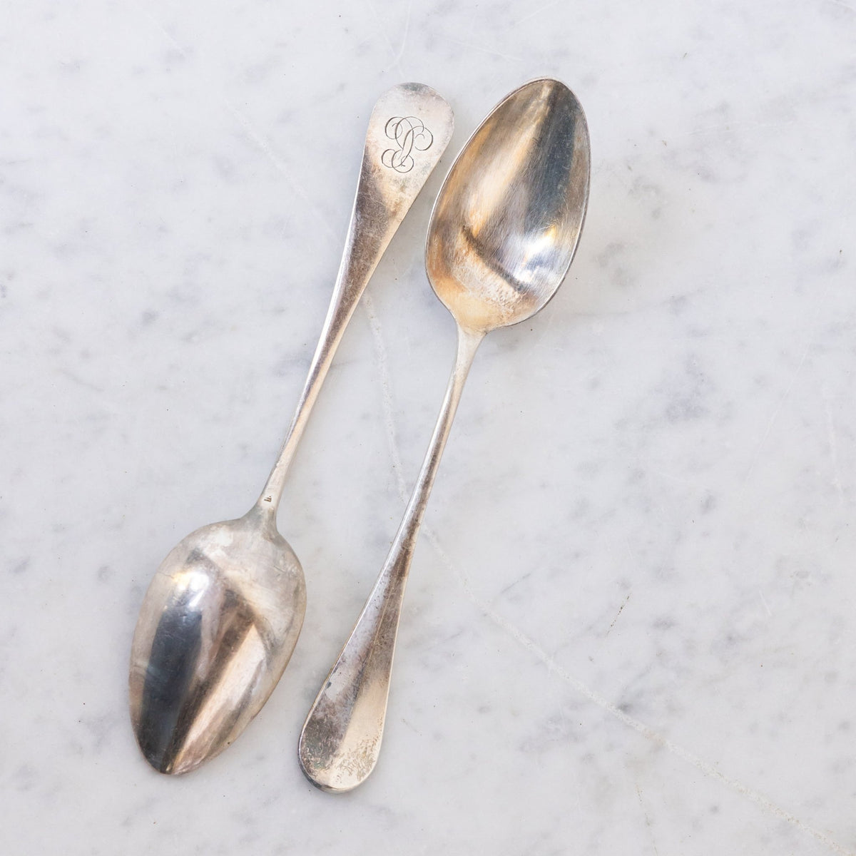Matched Monogrammed Teaspoons Set of 12 - elsie green - the french kitchen