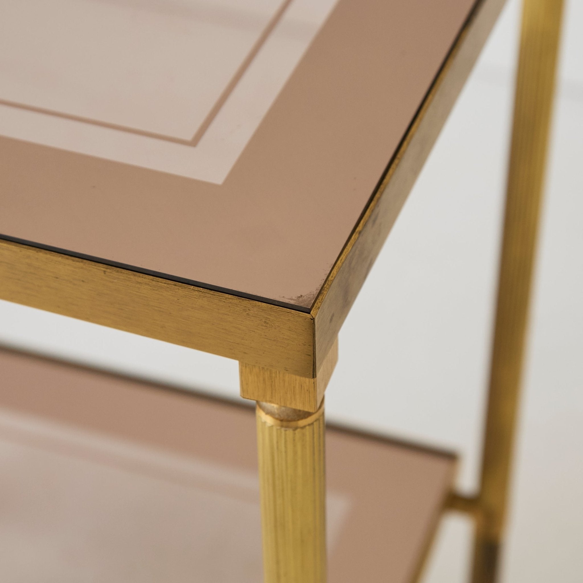 Mid-century Brass Side Table - elsie green - furniture