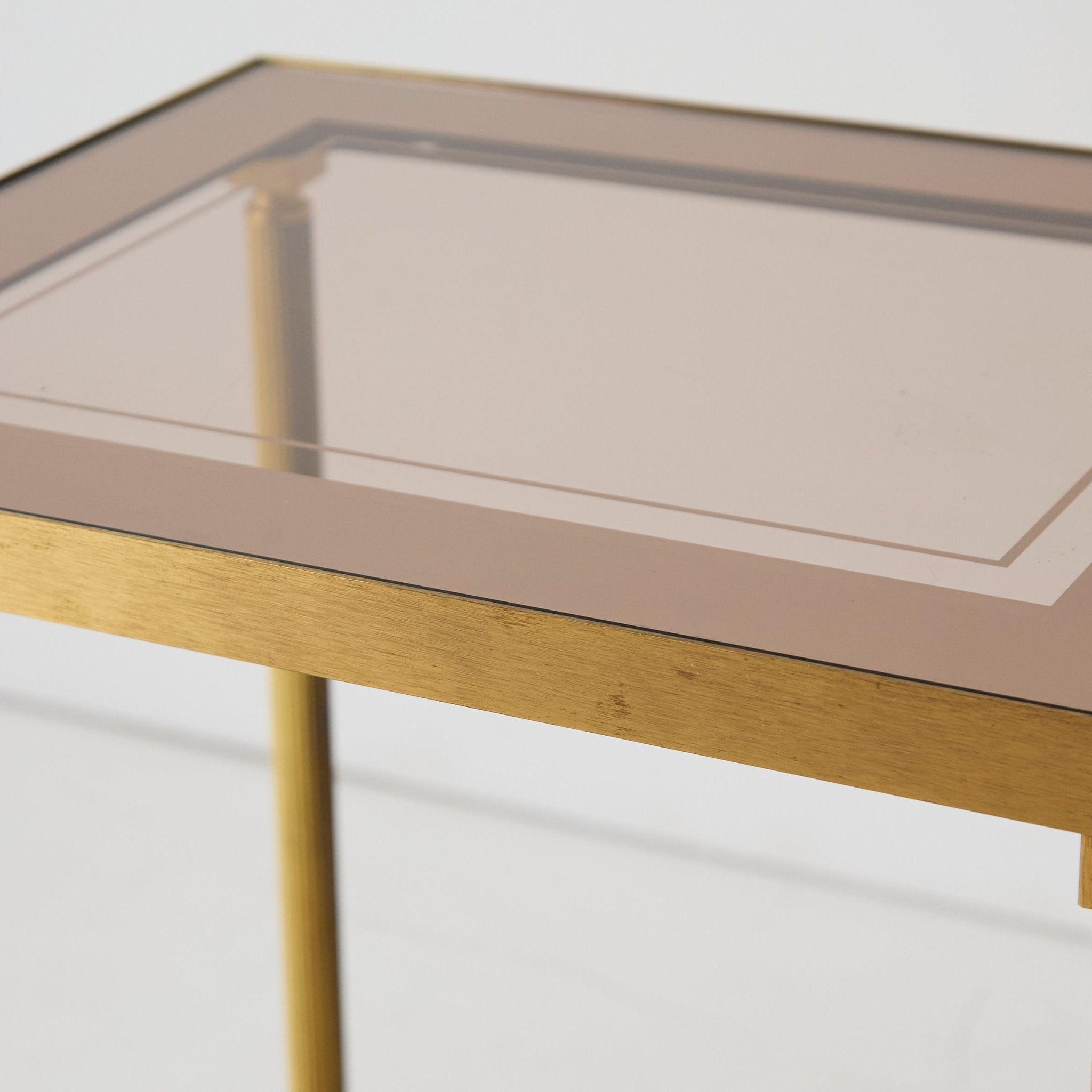 Mid-century Brass Side Table - elsie green - furniture