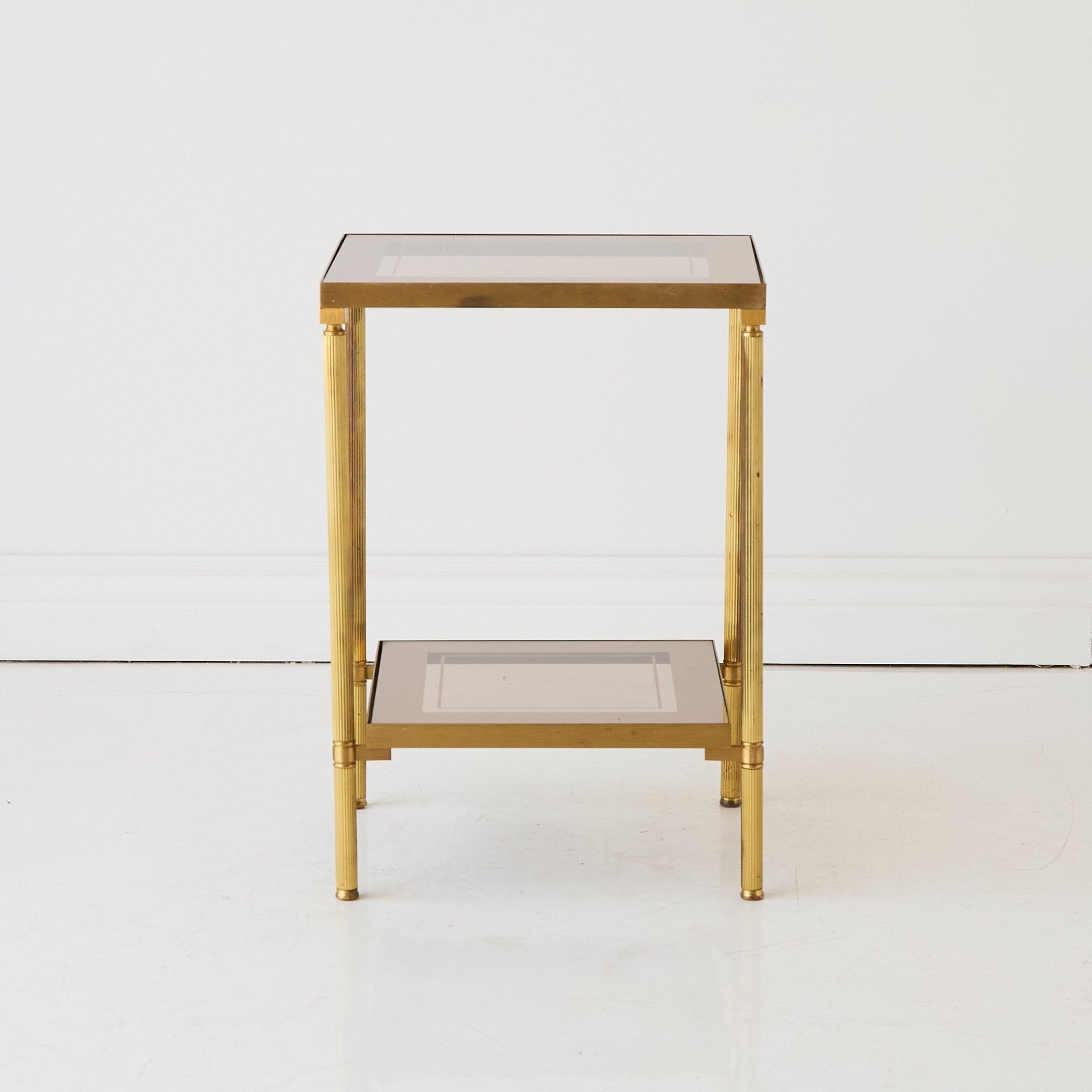 Mid-century Brass Side Table - elsie green - furniture