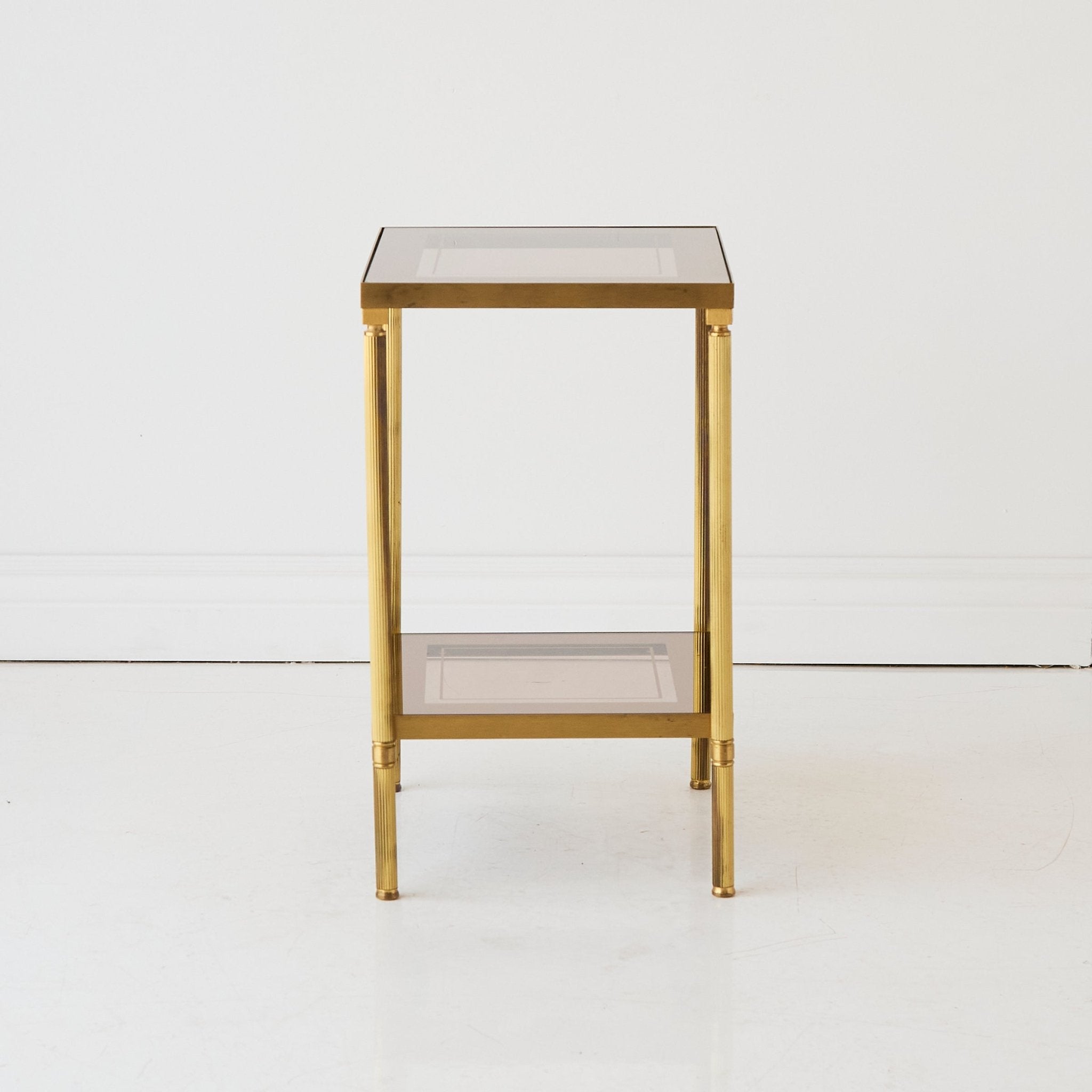 Mid-century Brass Side Table - elsie green - furniture