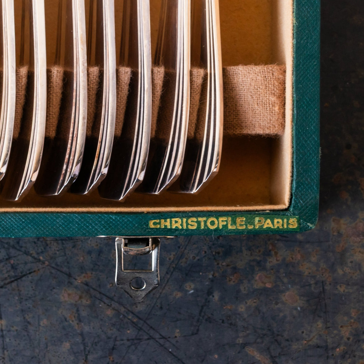 Mid-century Christofle Flatware Set of 38 Pieces - elsie green - the french kitchen