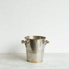 Mid - Century Pewter & Brass Champagne Bucket - elsie green - The French Kitchen