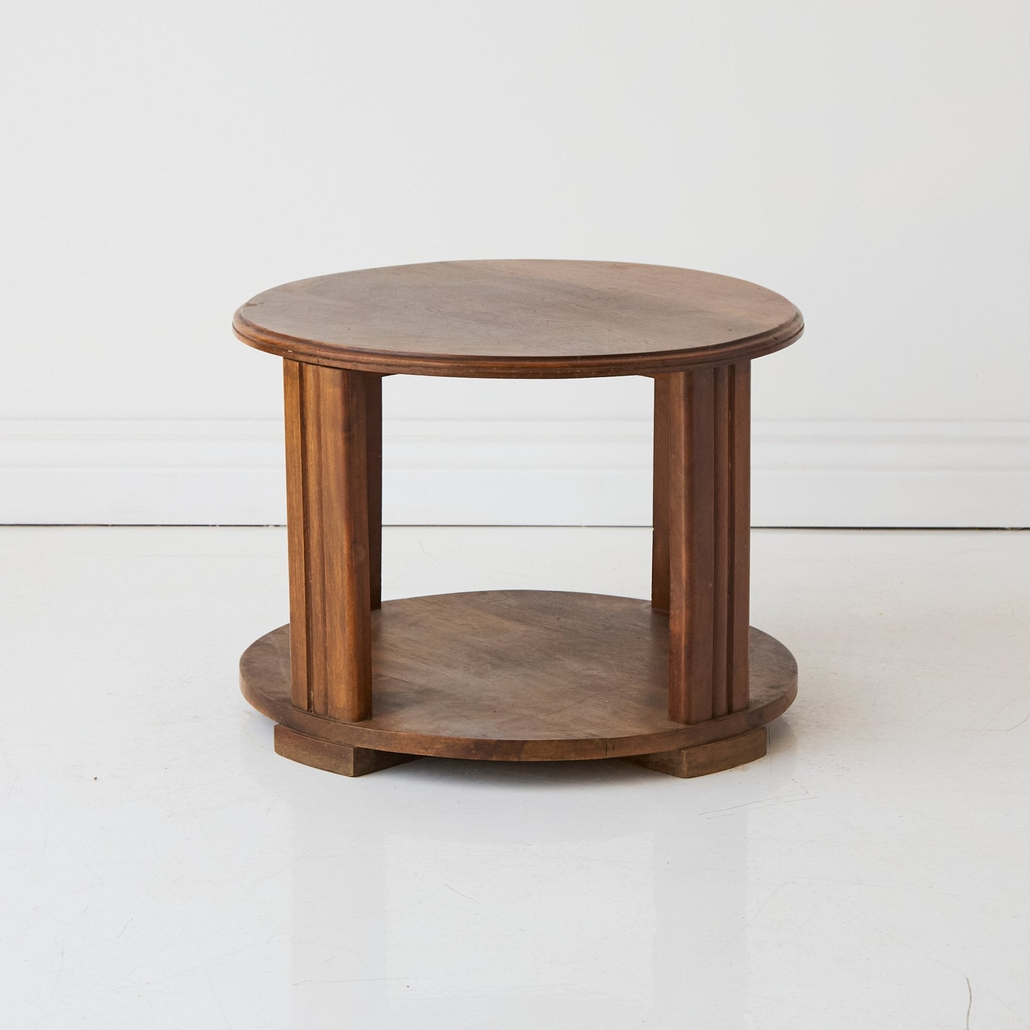 Mid-Century Round Side Table - elsie green - furniture