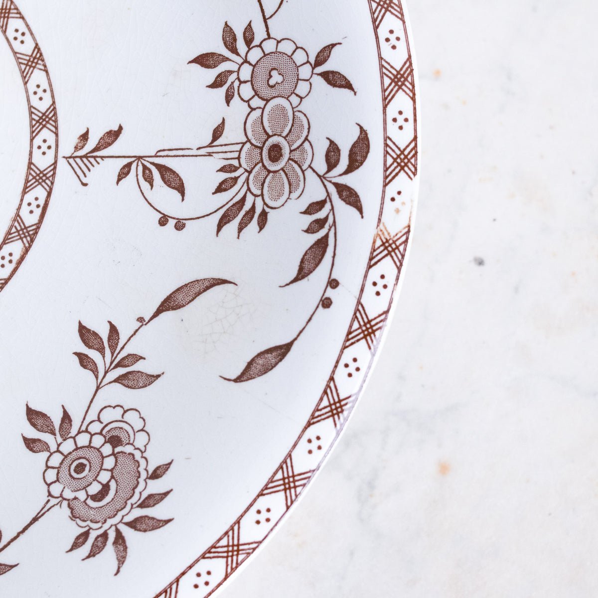 Minton Delft Transferware Pedestal Bowl - elsie green - The French Kitchen