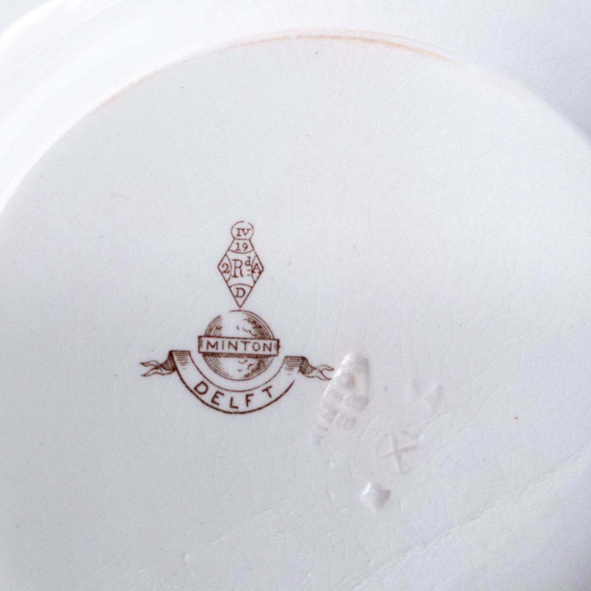 Minton Delft Transferware Pedestal Bowl - elsie green - The French Kitchen