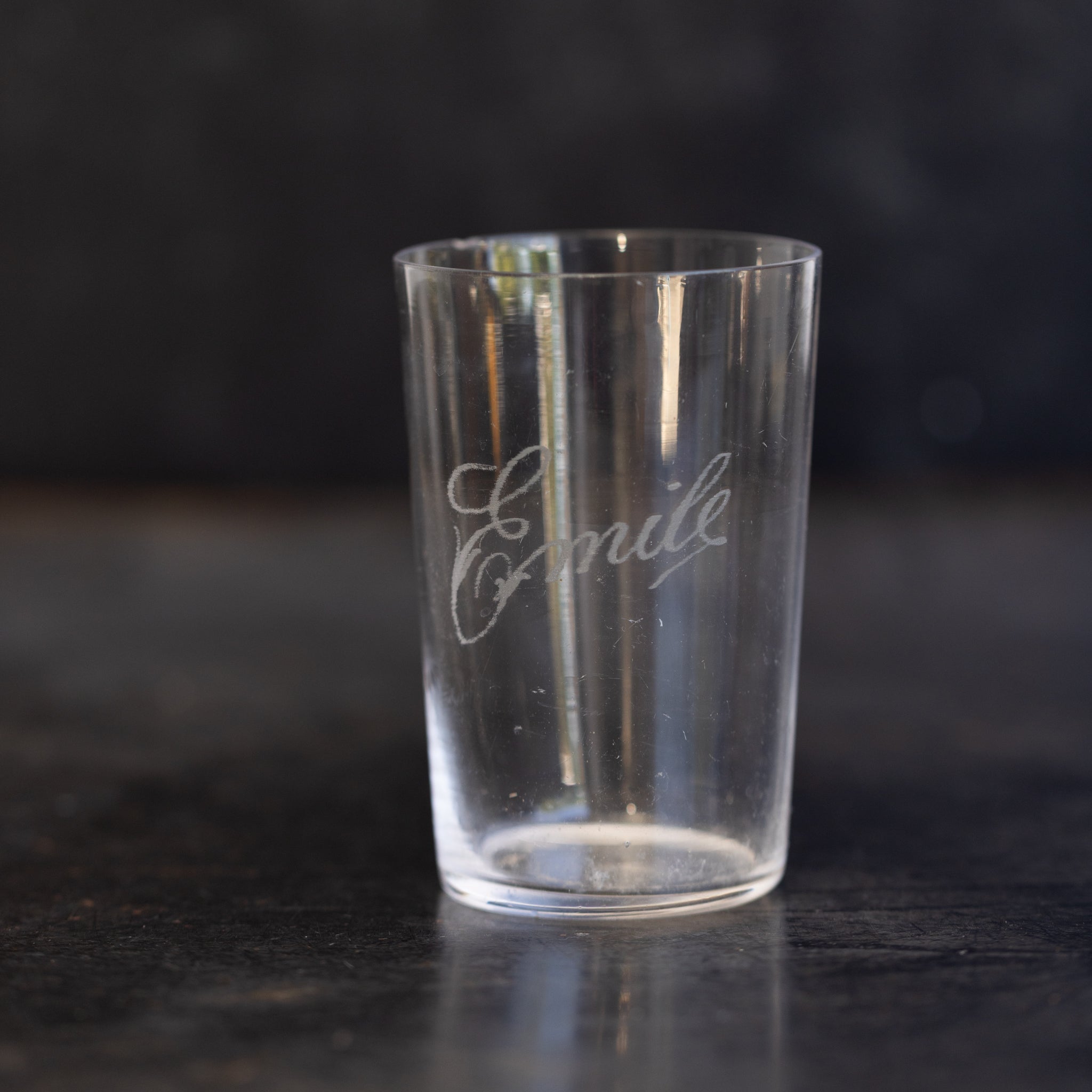 Monogrammed Blown Glass Tumbler - elsie green - the french kitchen