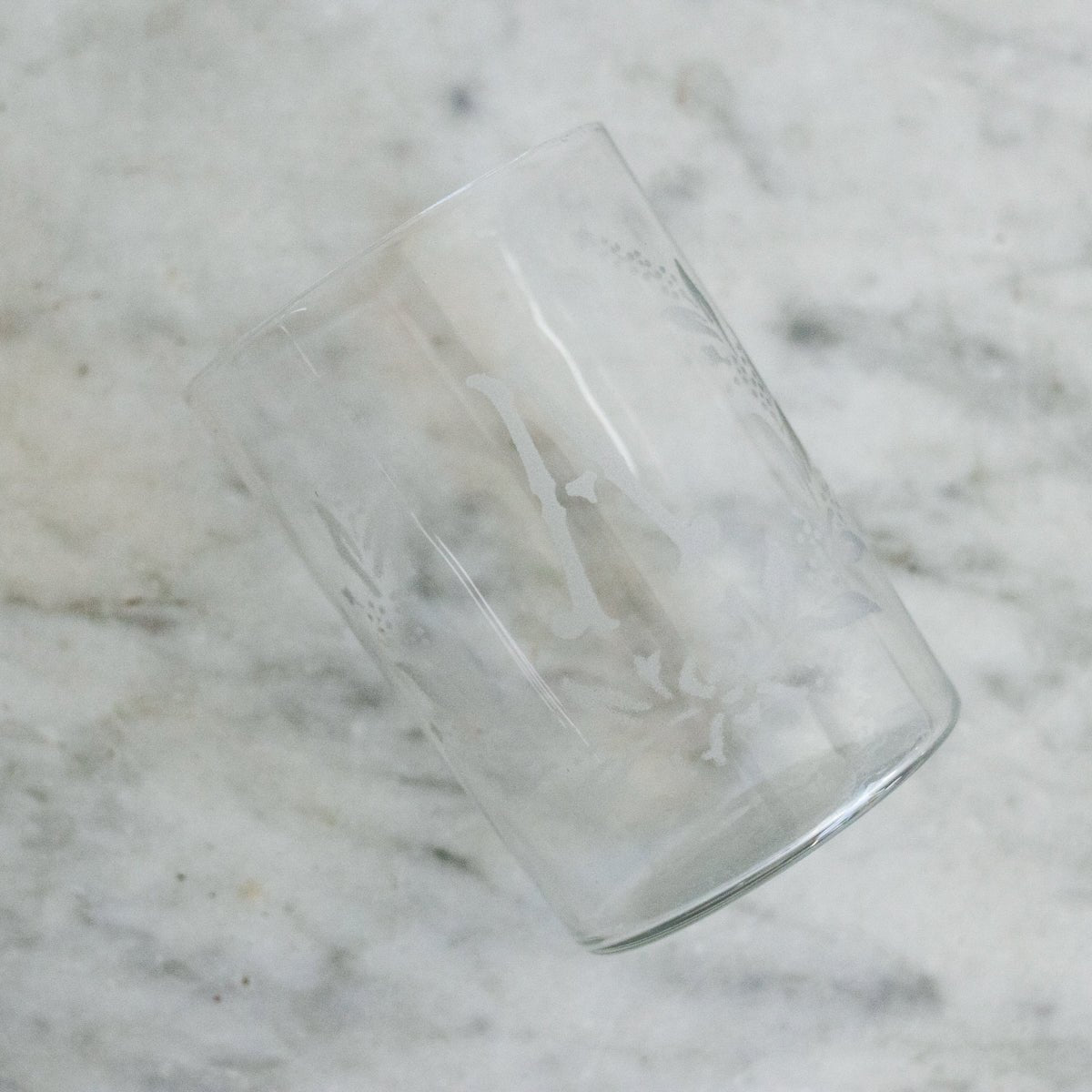 Monogrammed Blown Glass Tumbler - elsie green - the french kitchen