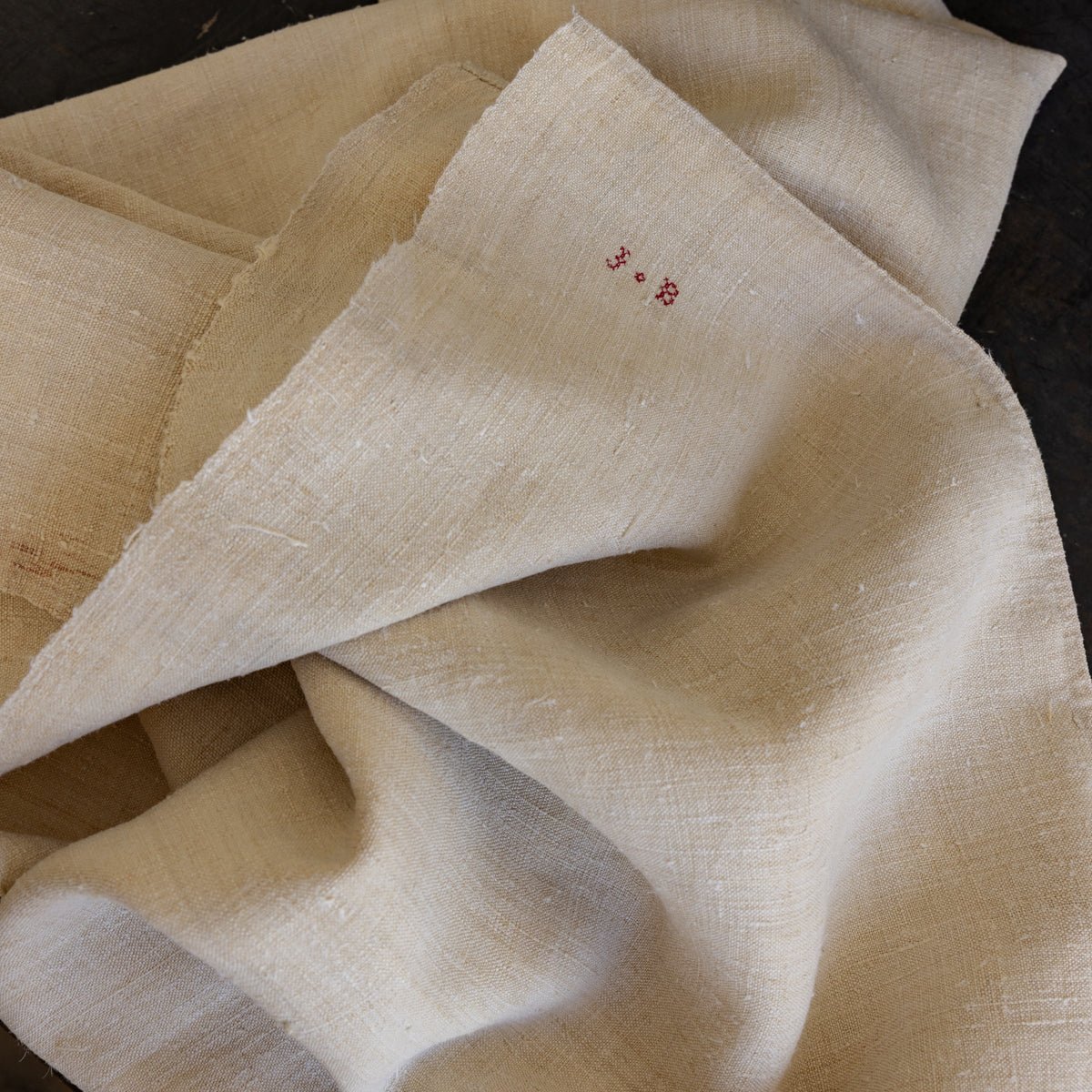 Monogrammed Chanvre Tablecloth - elsie green - textiles
