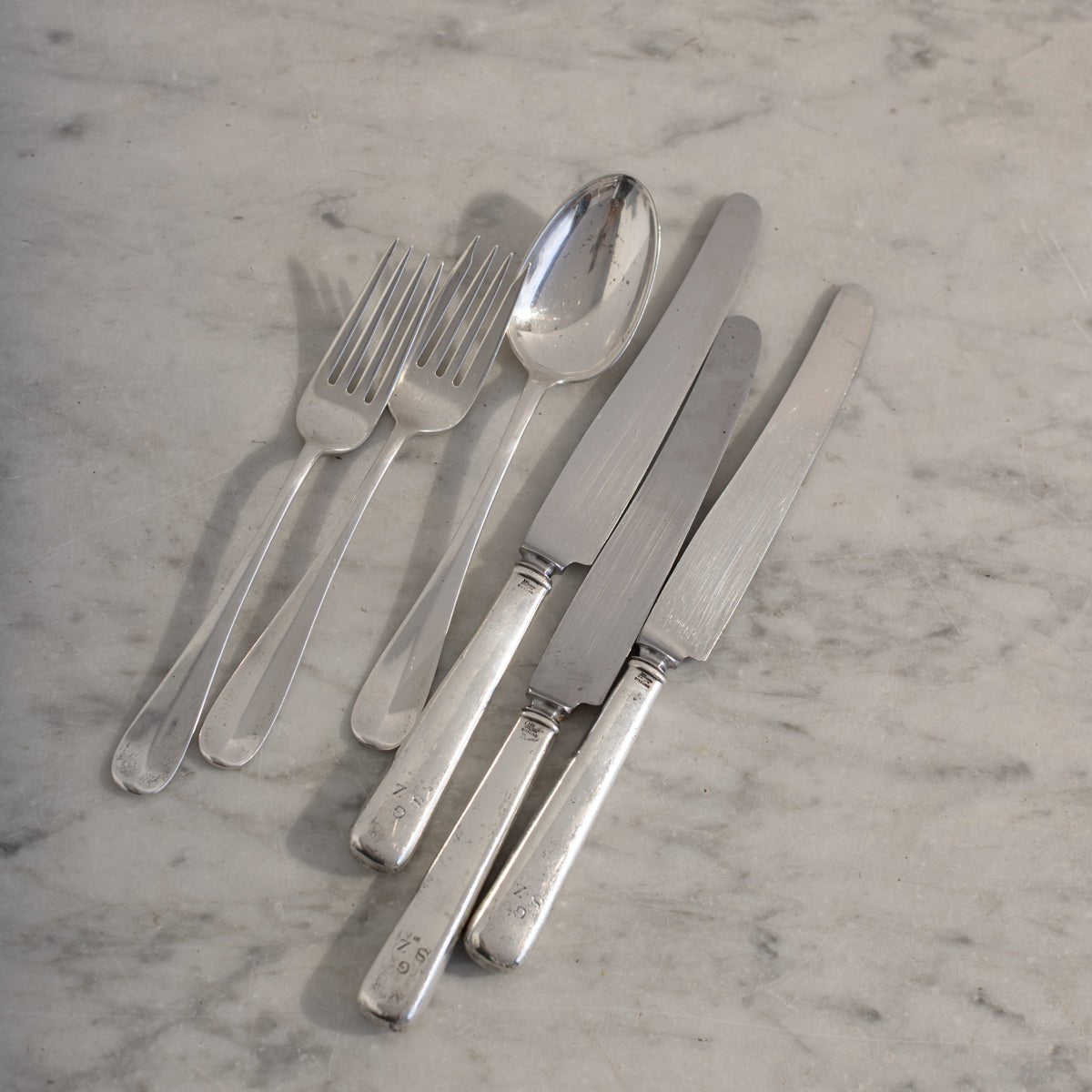 Monogrammed Hotel Sterling Set of 6 Pieces | The Patrick Orbe Collection - elsie green - the french kitchen