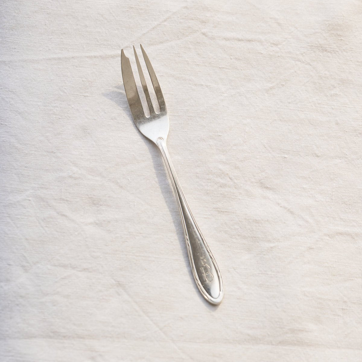 Monogrammed Sterling Dessert Fork Set of 4 | The Patrick Orbe Collection - elsie green - the french kitchen