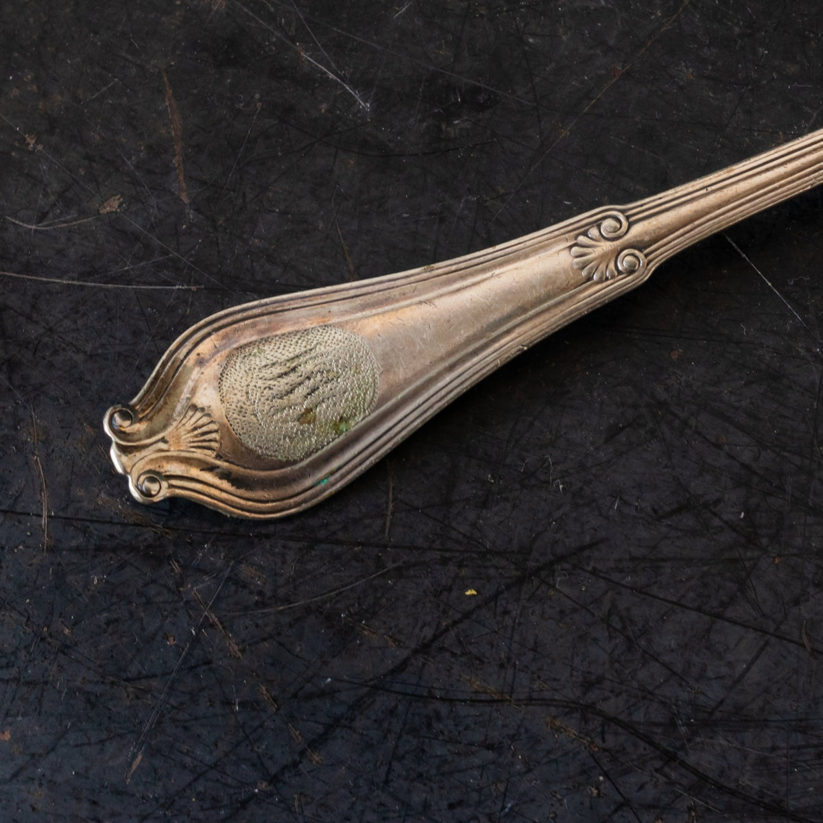 Monogrammed Tiffany Sterling Serving Spoon - elsie green - The French Kitchen